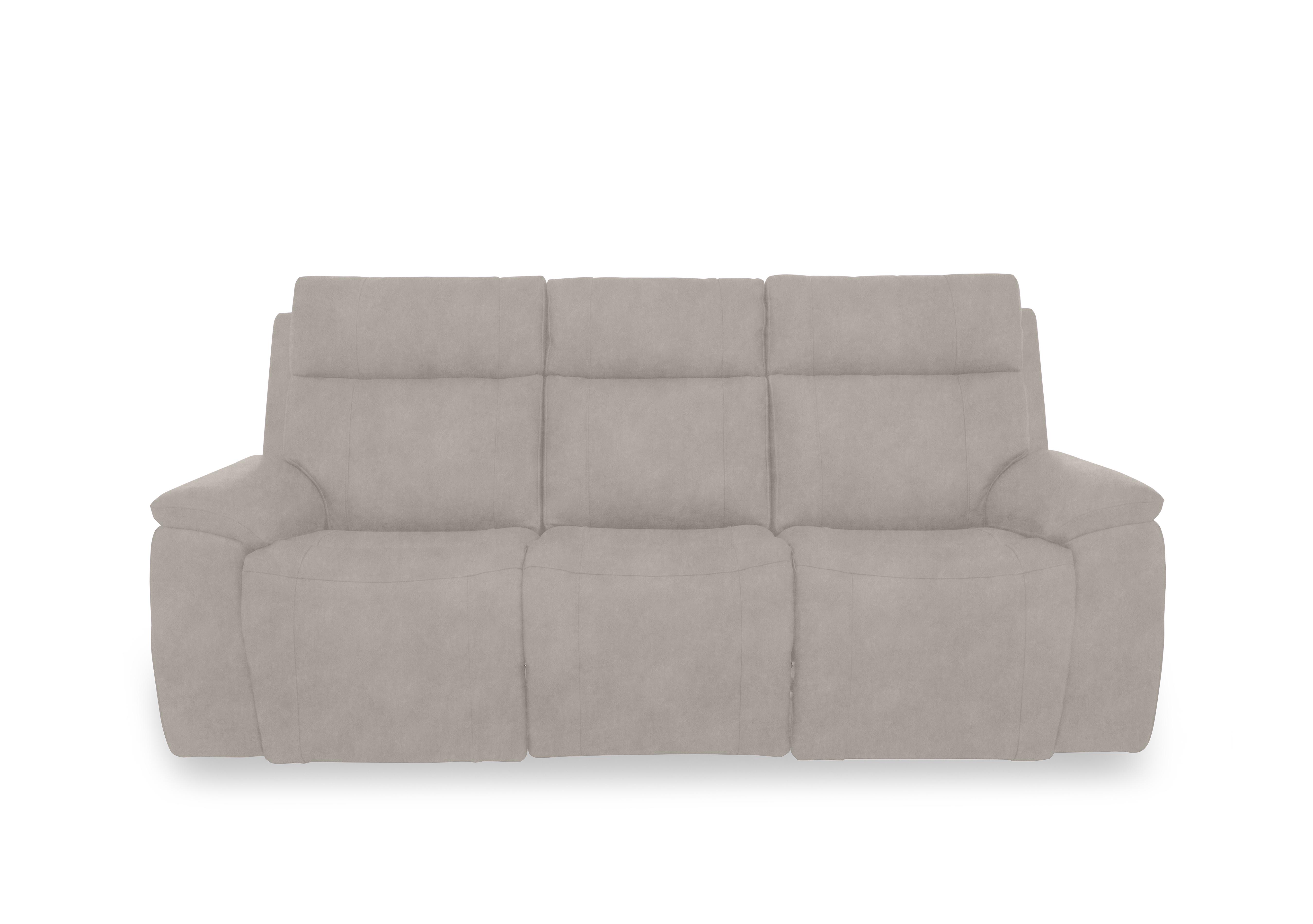 Aero Fabric 3 Seater Power Recliner Sofa with Power Headrests and Heated Seats in Dexter Ivory 43501 on Furniture Village