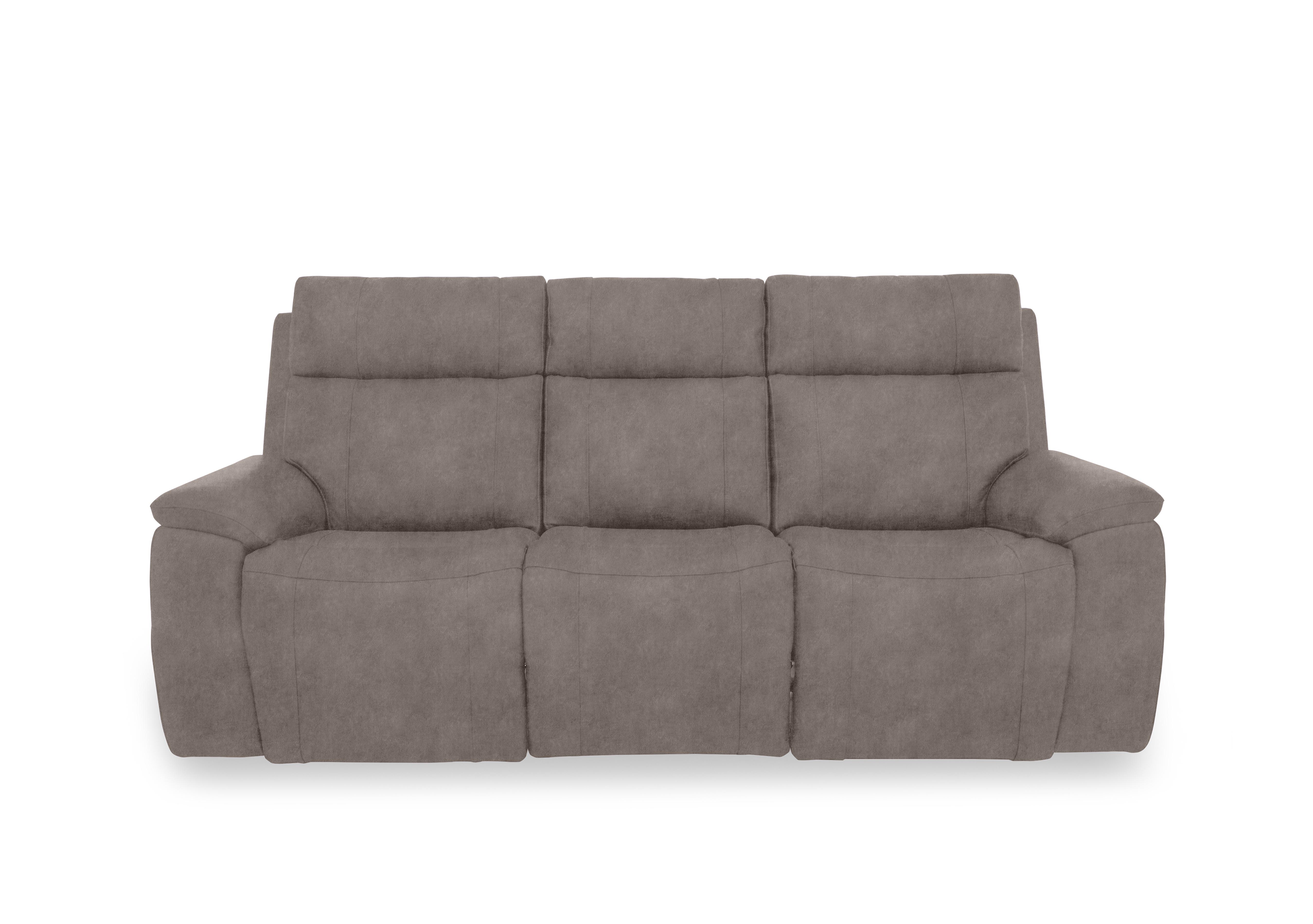 Aero Fabric 3 Seater Power Recliner Sofa with Power Headrests and Heated Seats in Marble Charcoal Grey 18175 on Furniture Village