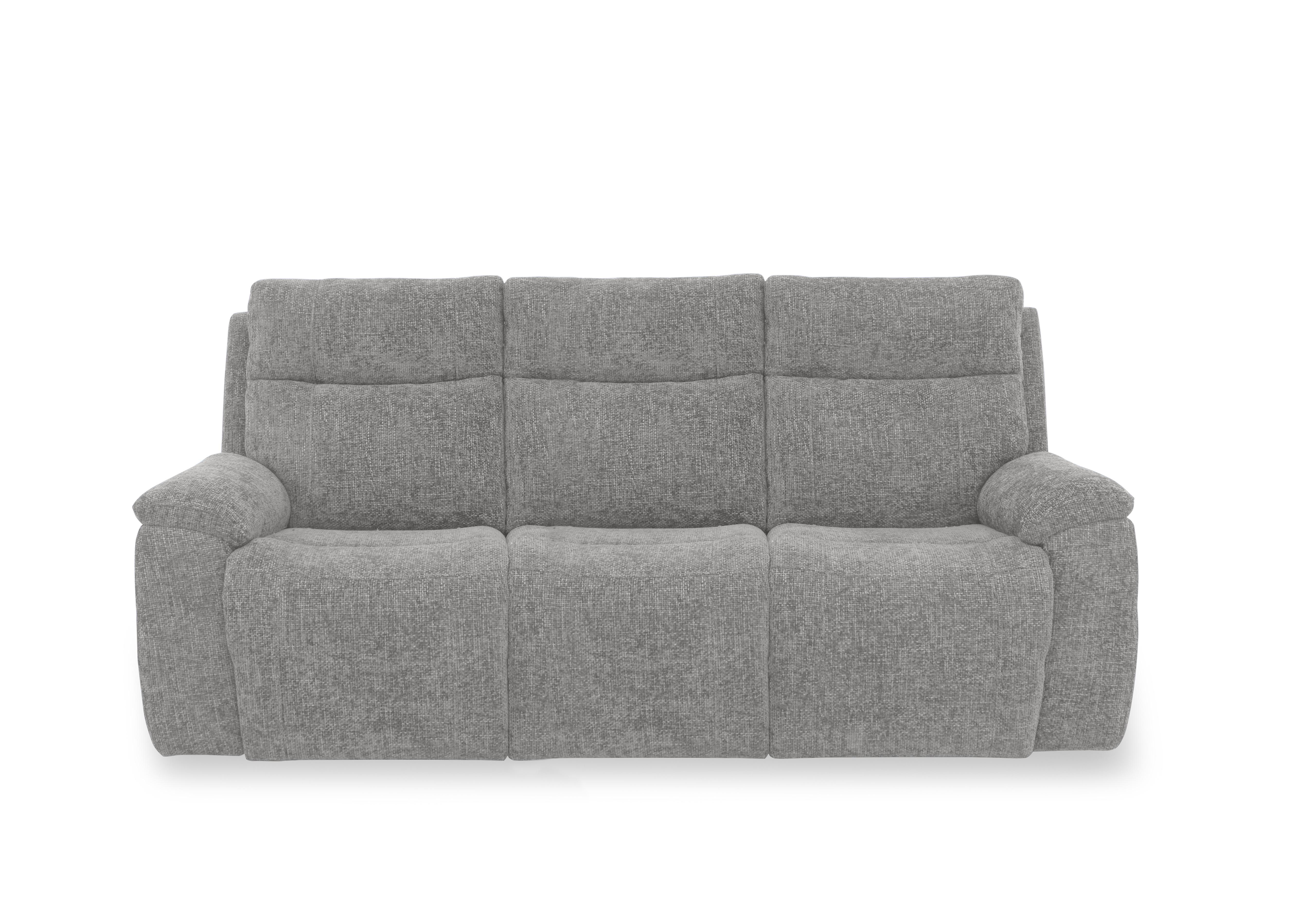 Aero Fabric 3 Seater Sofa in Hopsack Platinum 70003 on Furniture Village