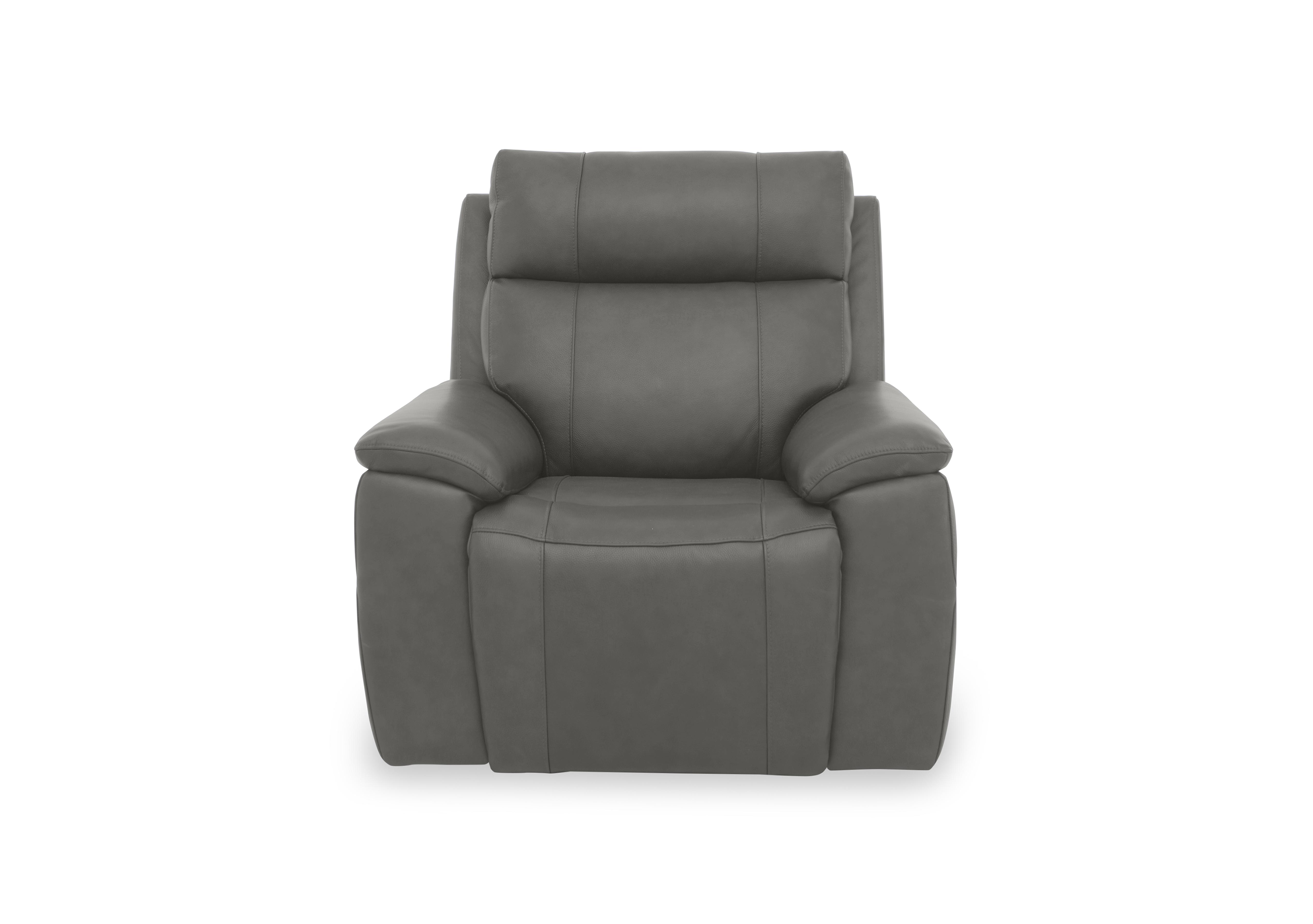 Aero Leather Chair in Elephant Cat-40/15 on Furniture Village