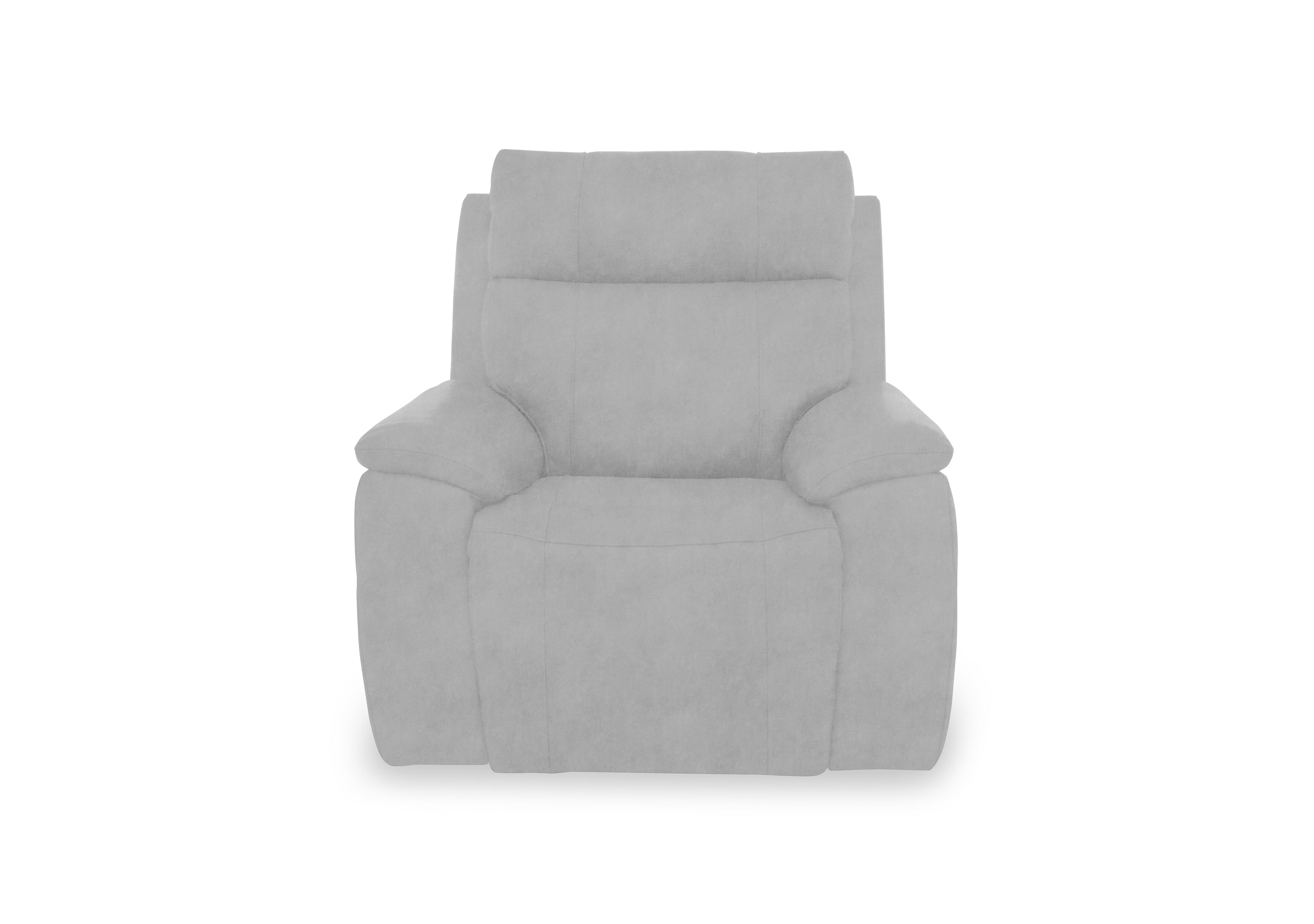 Aero Fabric Power Recliner Chair with Power Headrest in Dexter Smoke 43516 on Furniture Village