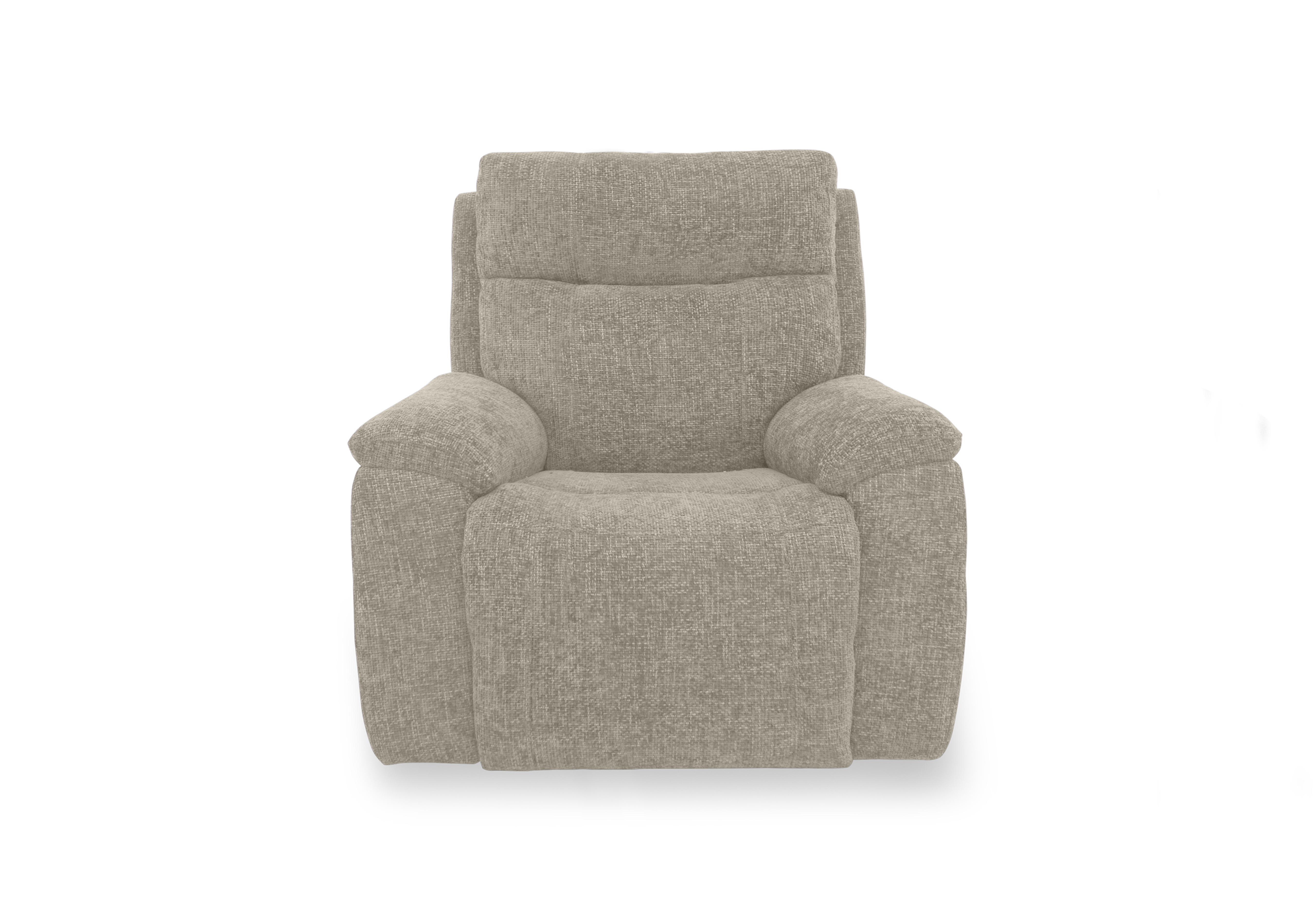 Aero Fabric Power Recliner Chair with Power Headrest in Hopsack Linen 70004 on Furniture Village