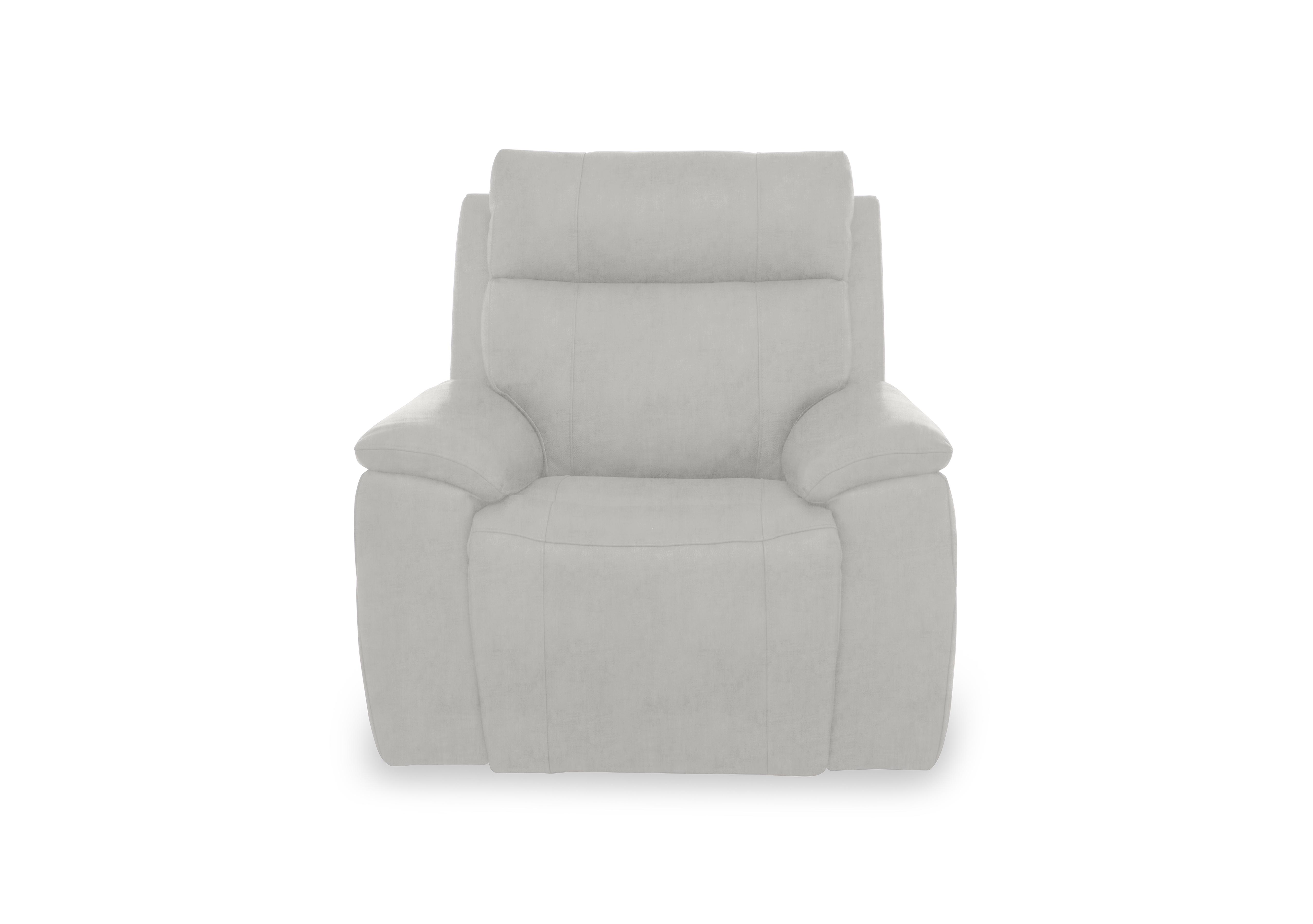 Aero Fabric Power Recliner Chair with Power Headrest in Manhattan Stone 58004 on Furniture Village