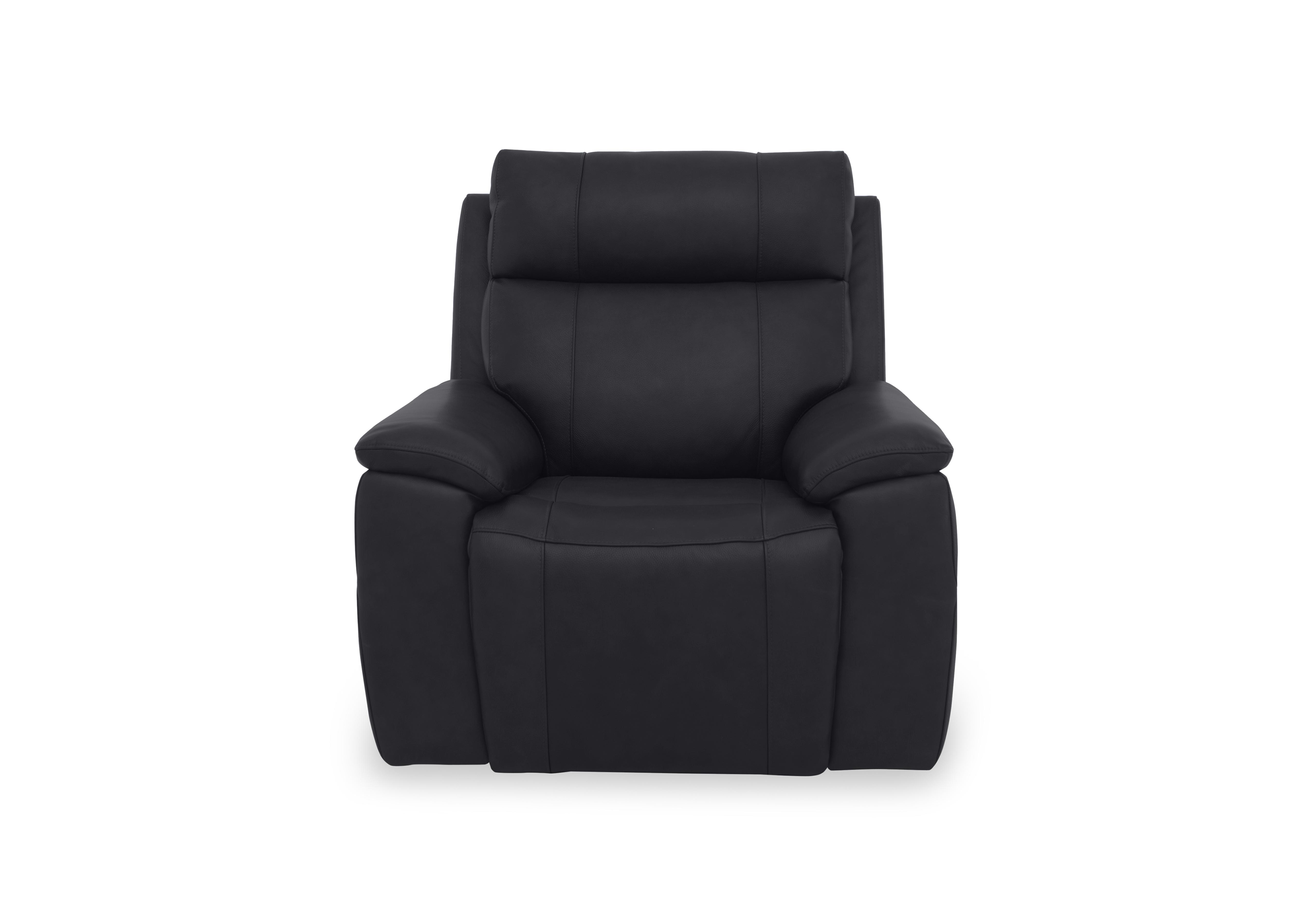 Aero Leather Power Recliner Chair with Power Headrest in Lavender Grey Cat-60/18 on Furniture Village