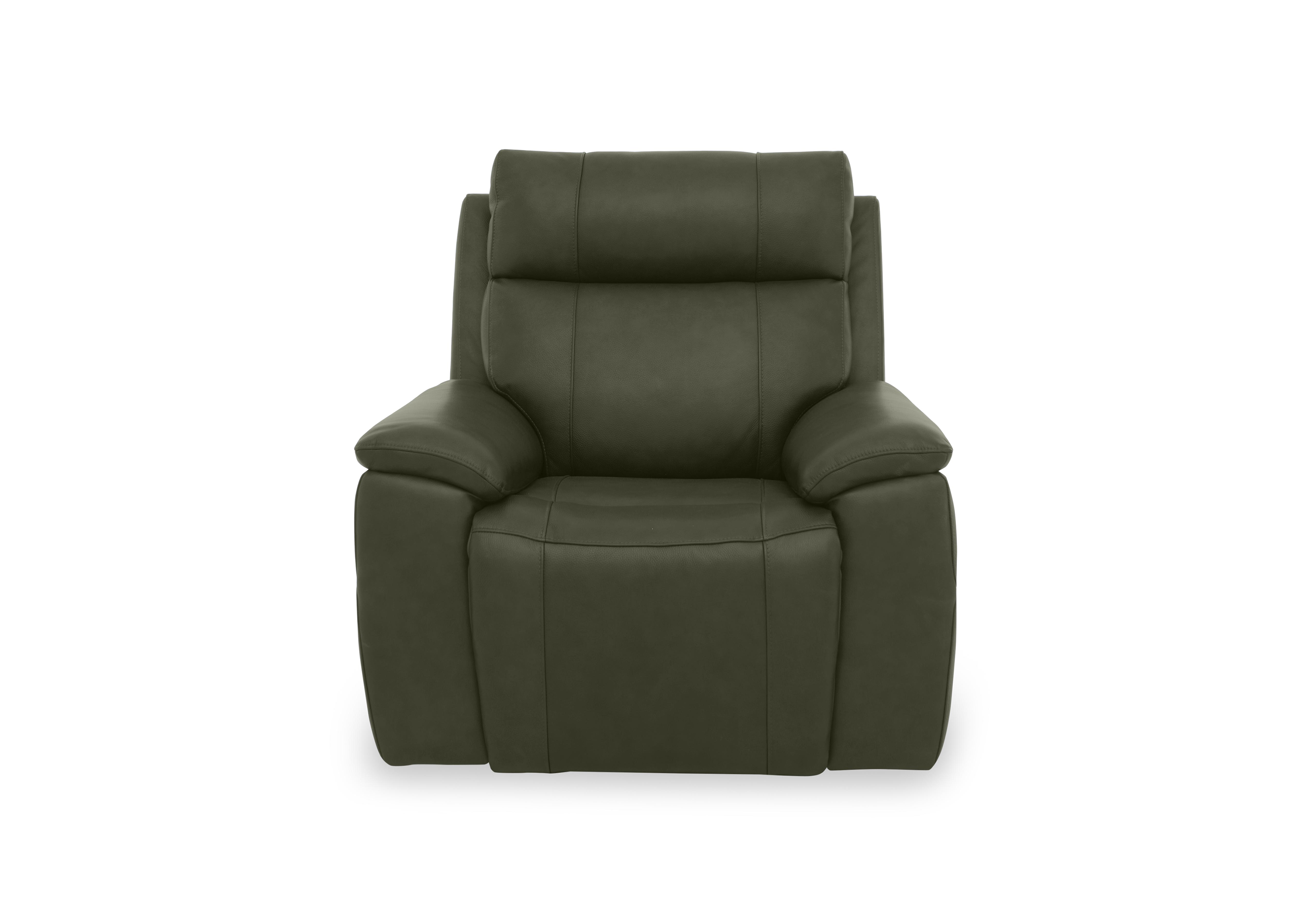 Aero Leather Power Recliner Chair with Power Headrest in Oslo Pine Cat-40/10 on Furniture Village