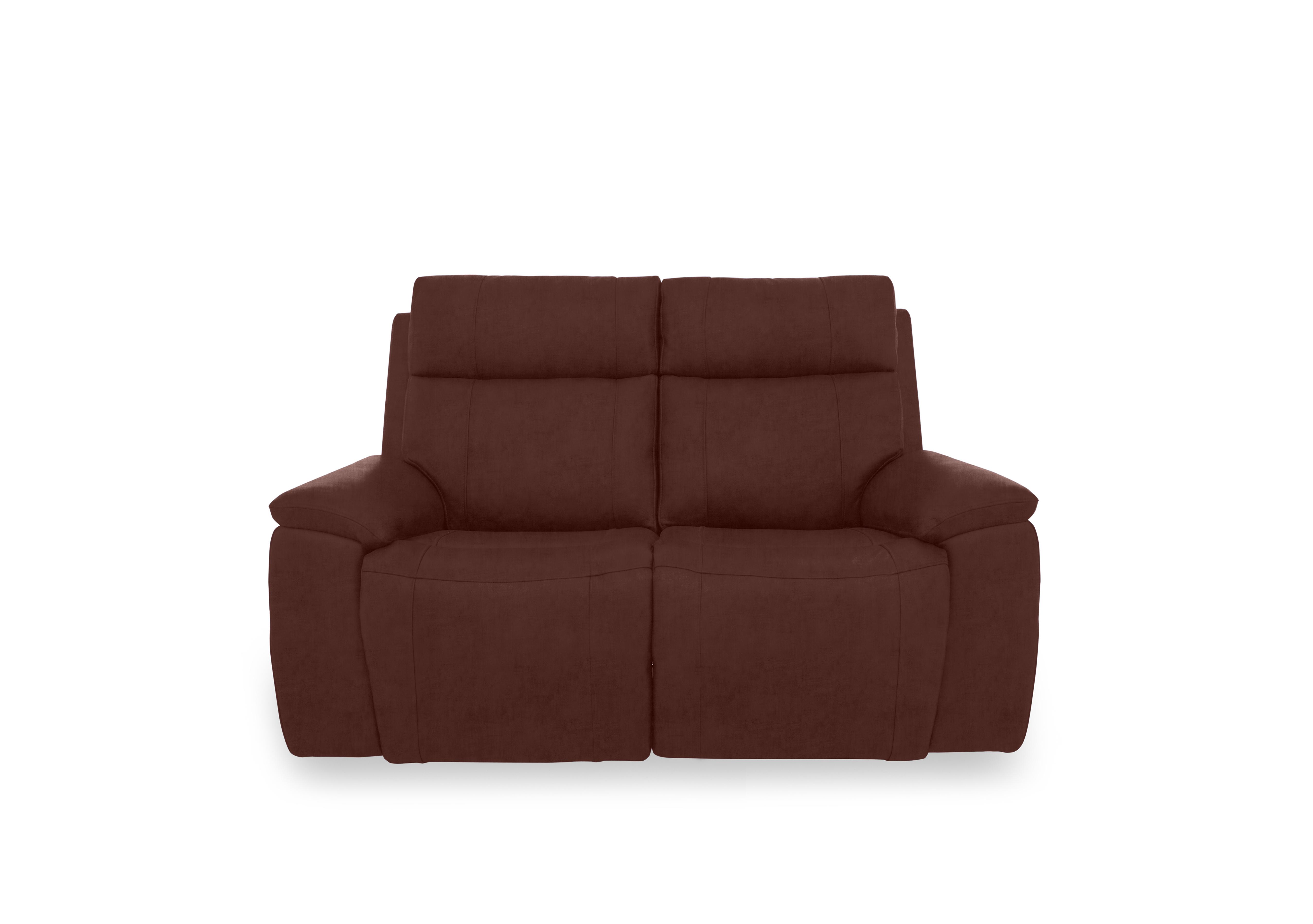 Aero Fabric 2 Seater Power Recliner Sofa with Power Headrests in Manhattan Burnt Sienna 58008 on Furniture Village