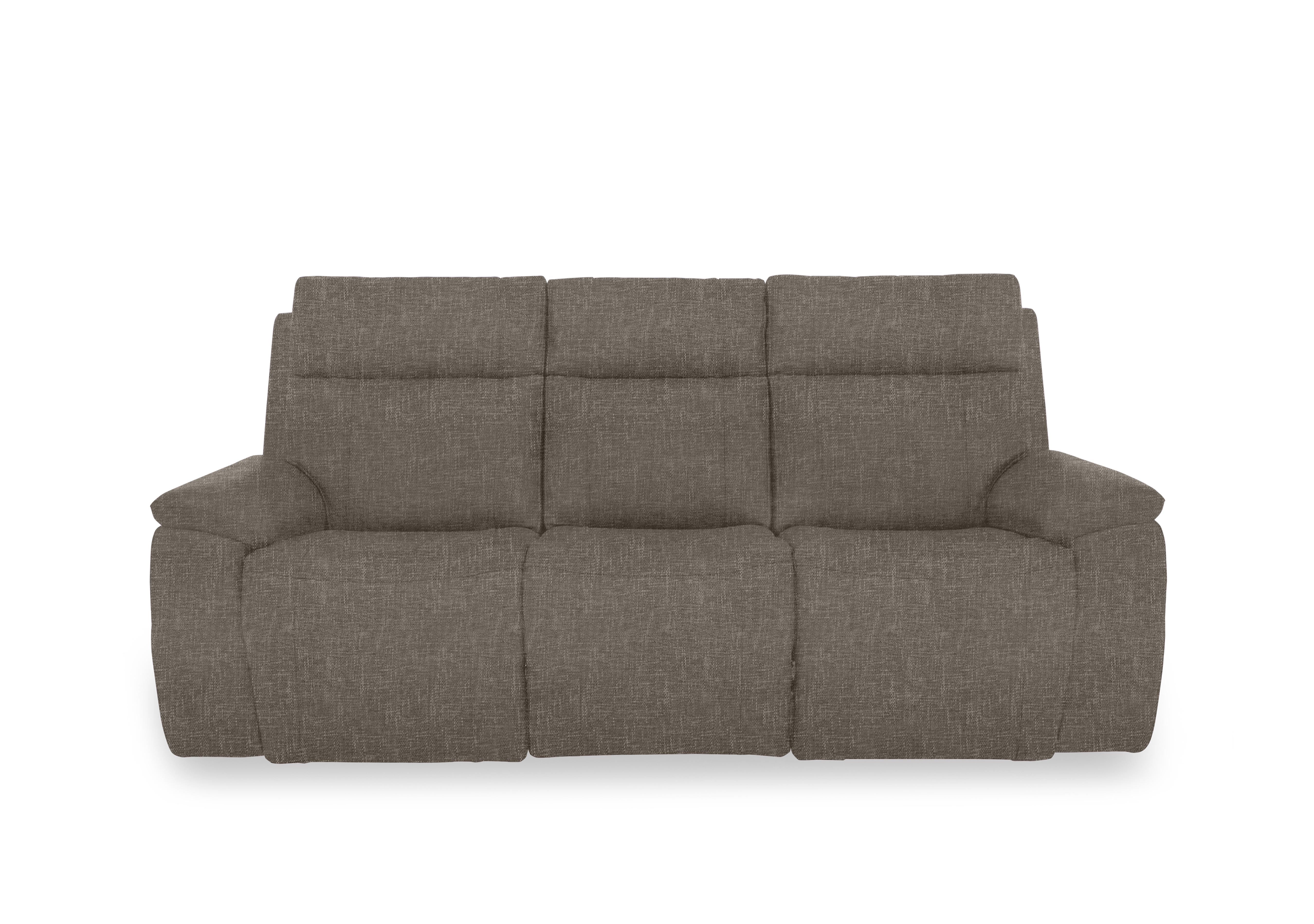 Aero Fabric 3 Seater Power Recliner Sofa with Power Headrests in Anivia Brown 15445 on Furniture Village