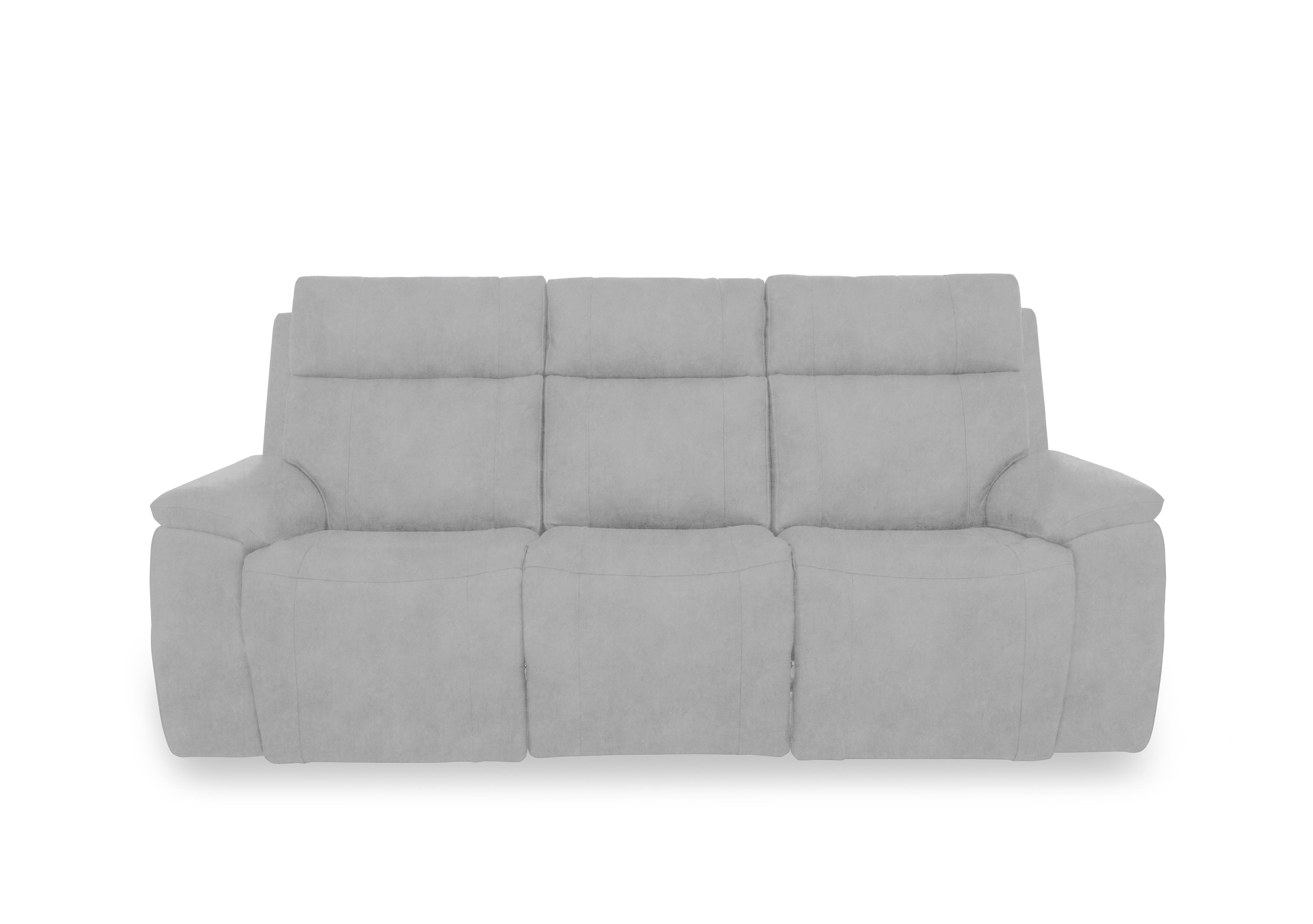 Aero Fabric 3 Seater Power Recliner Sofa with Power Headrests in Dexter Smoke 43516 on Furniture Village