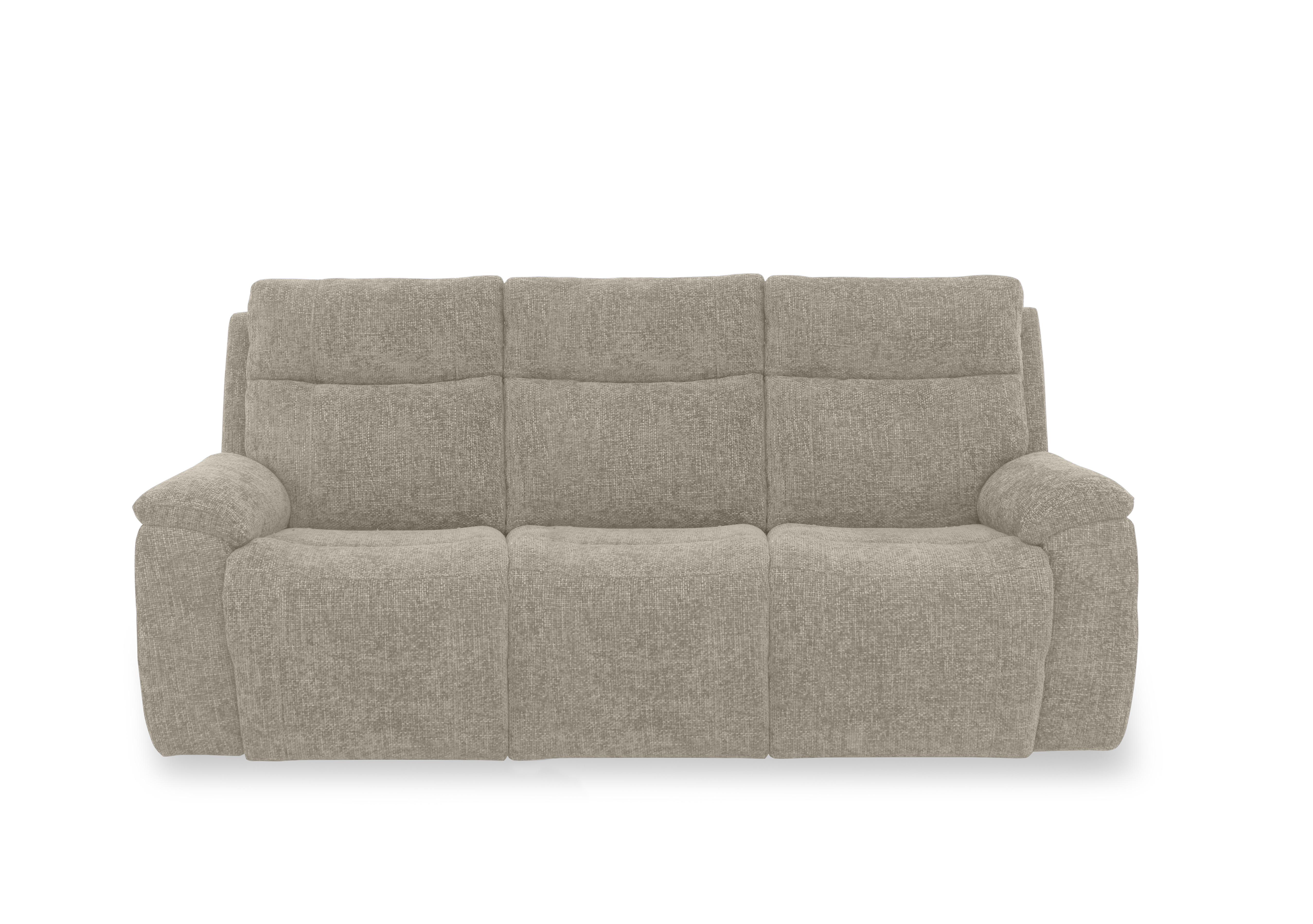Aero Fabric 3 Seater Power Recliner Sofa with Power Headrests in Hopsack Linen 70004 on Furniture Village