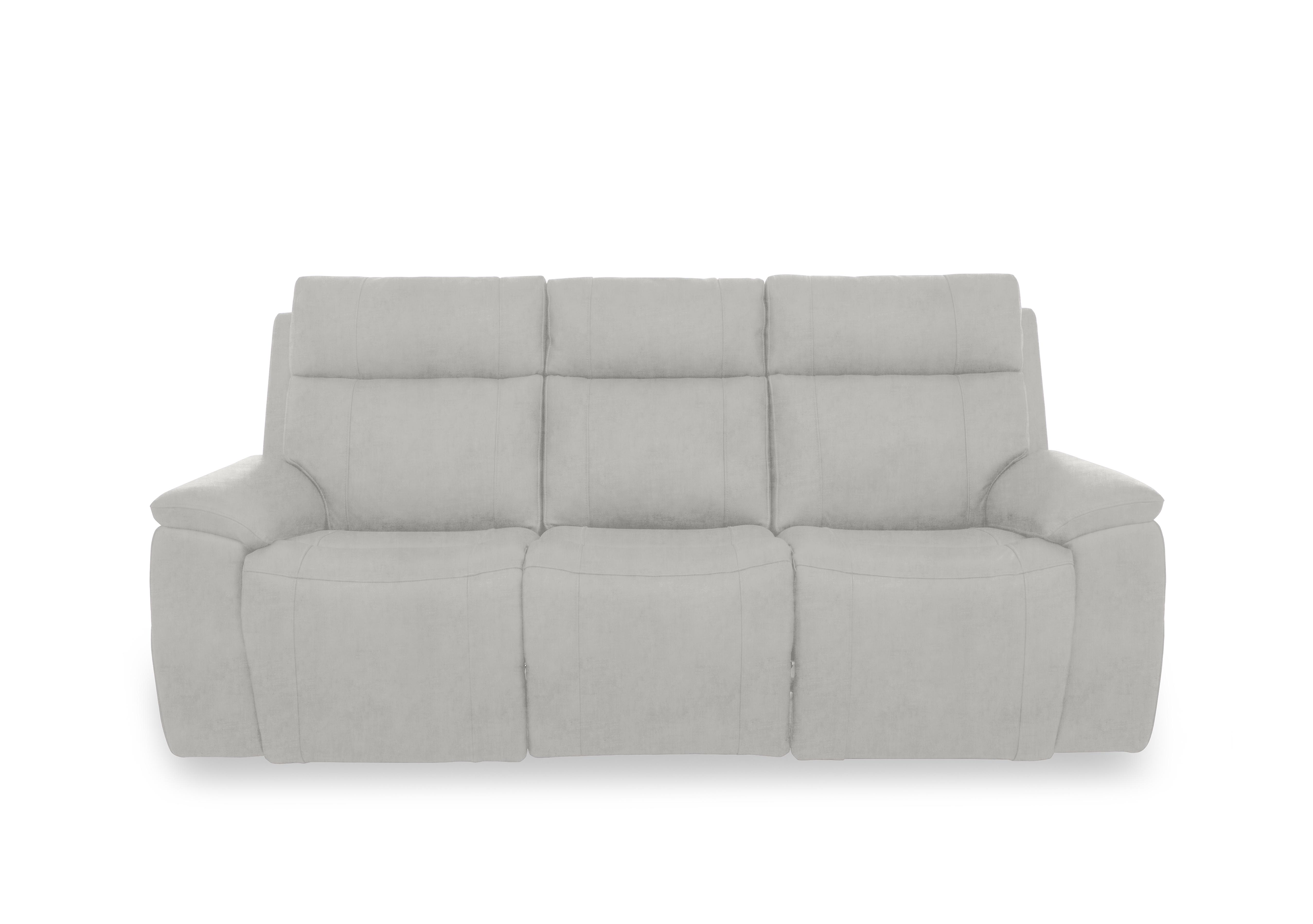 Aero Fabric 3 Seater Power Recliner Sofa with Power Headrests in Manhattan Stone 58004 on Furniture Village