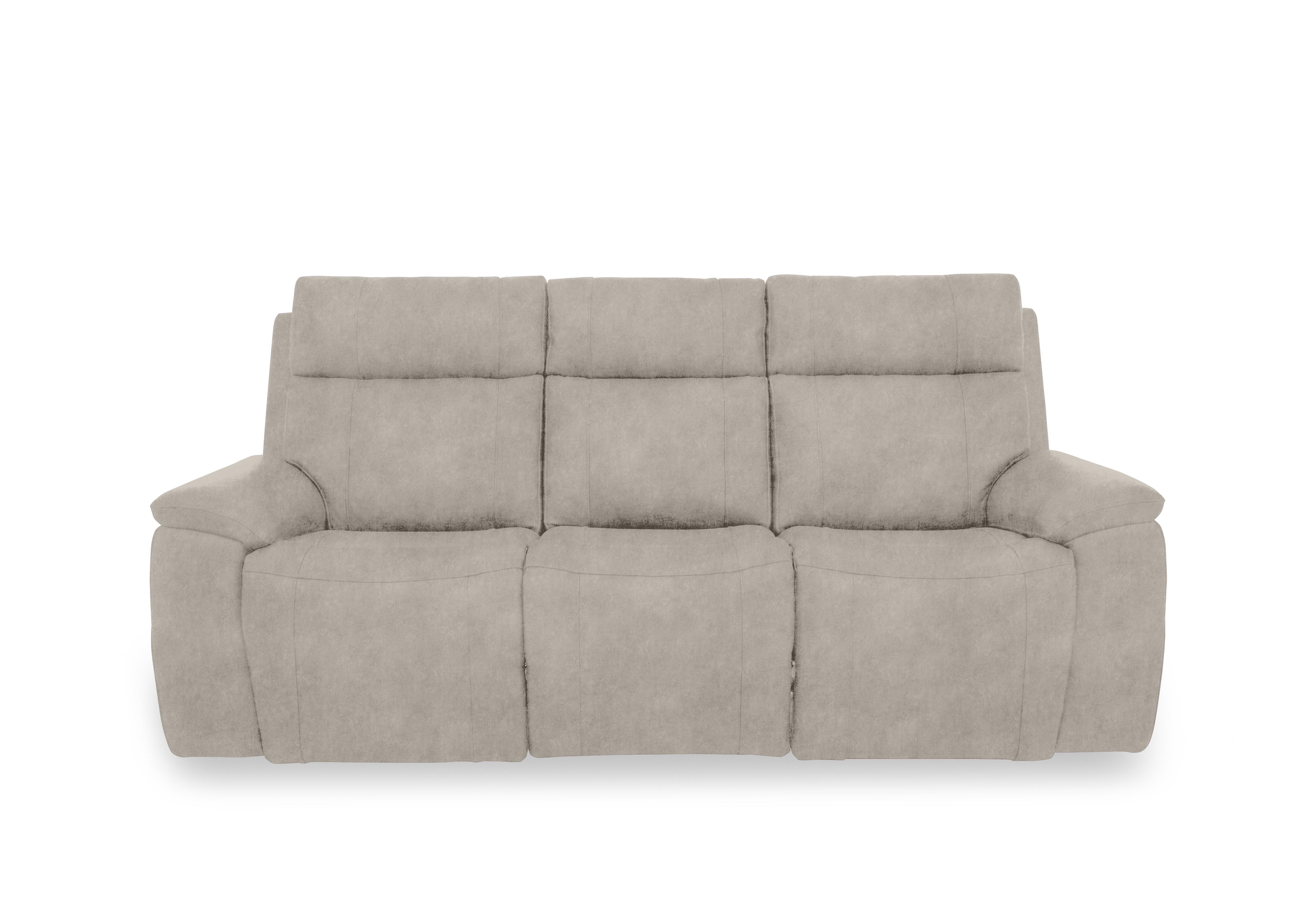 Aero Fabric 3 Seater Power Recliner Sofa with Power Headrests in Marble Cream 18177 on Furniture Village