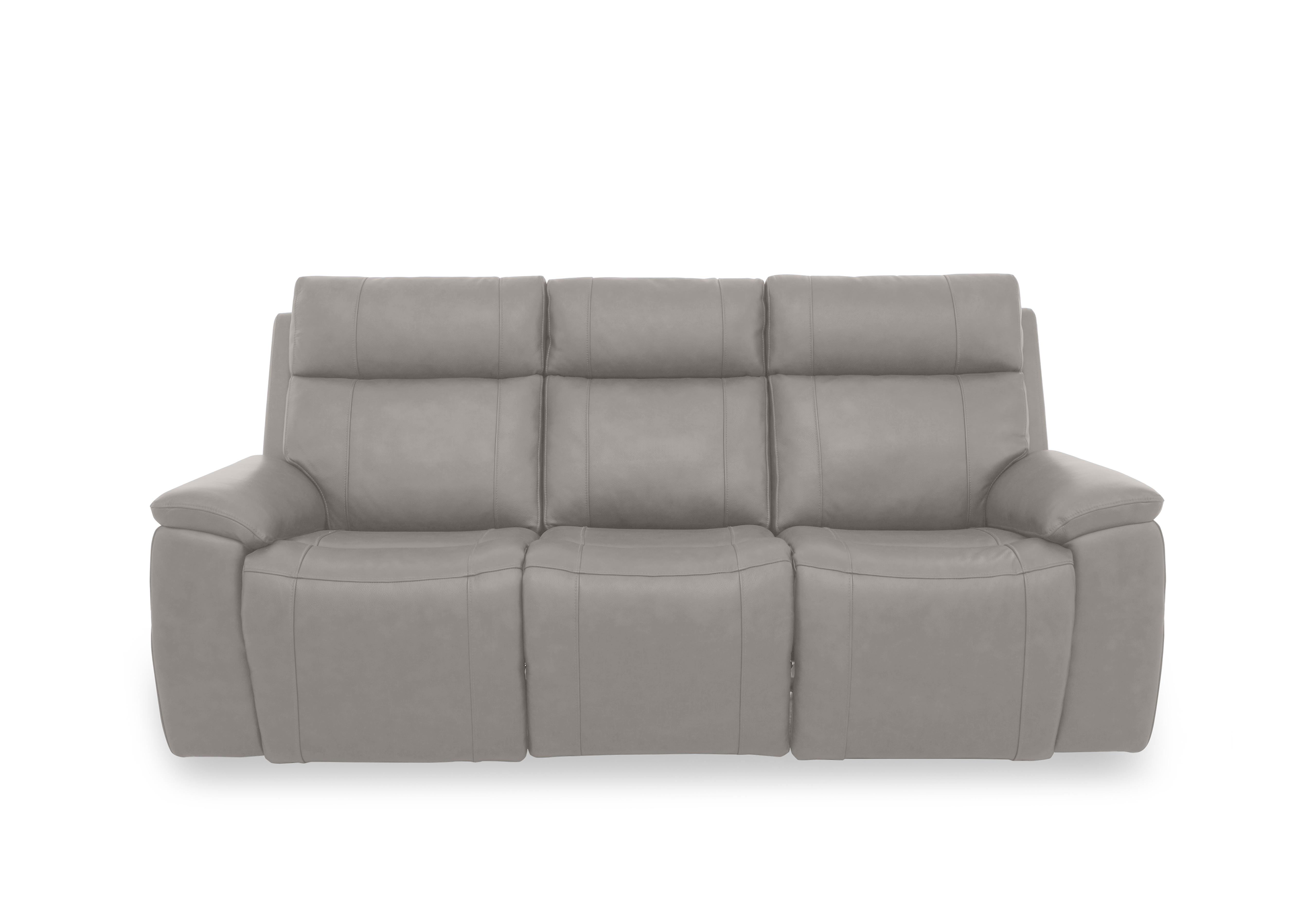 Aero Leather 3 Seater Power Recliner Sofa with Power Headrests in Lead Grey Cat-60/23 on Furniture Village
