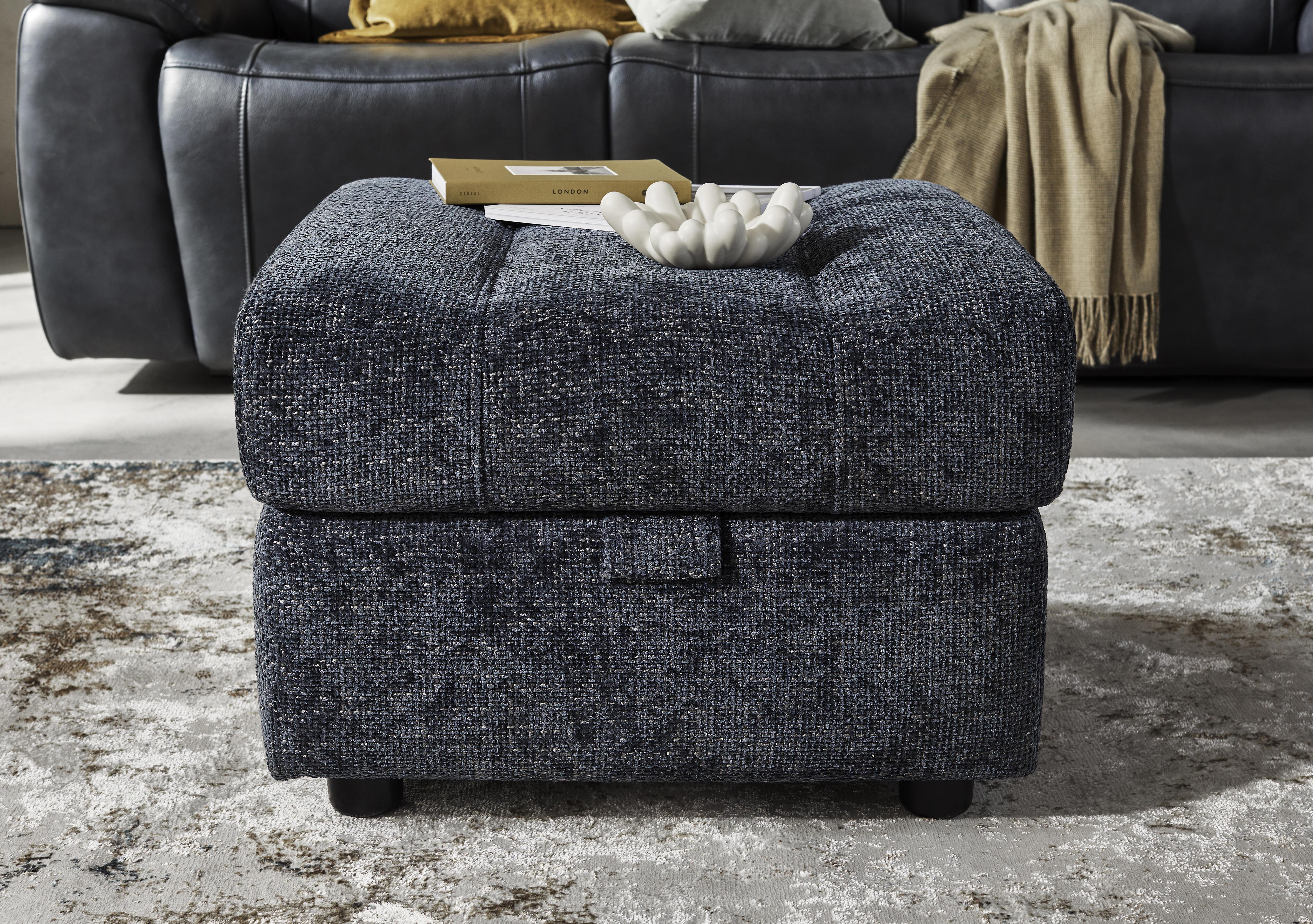 Aero Fabric Storage Footstool in  on Furniture Village
