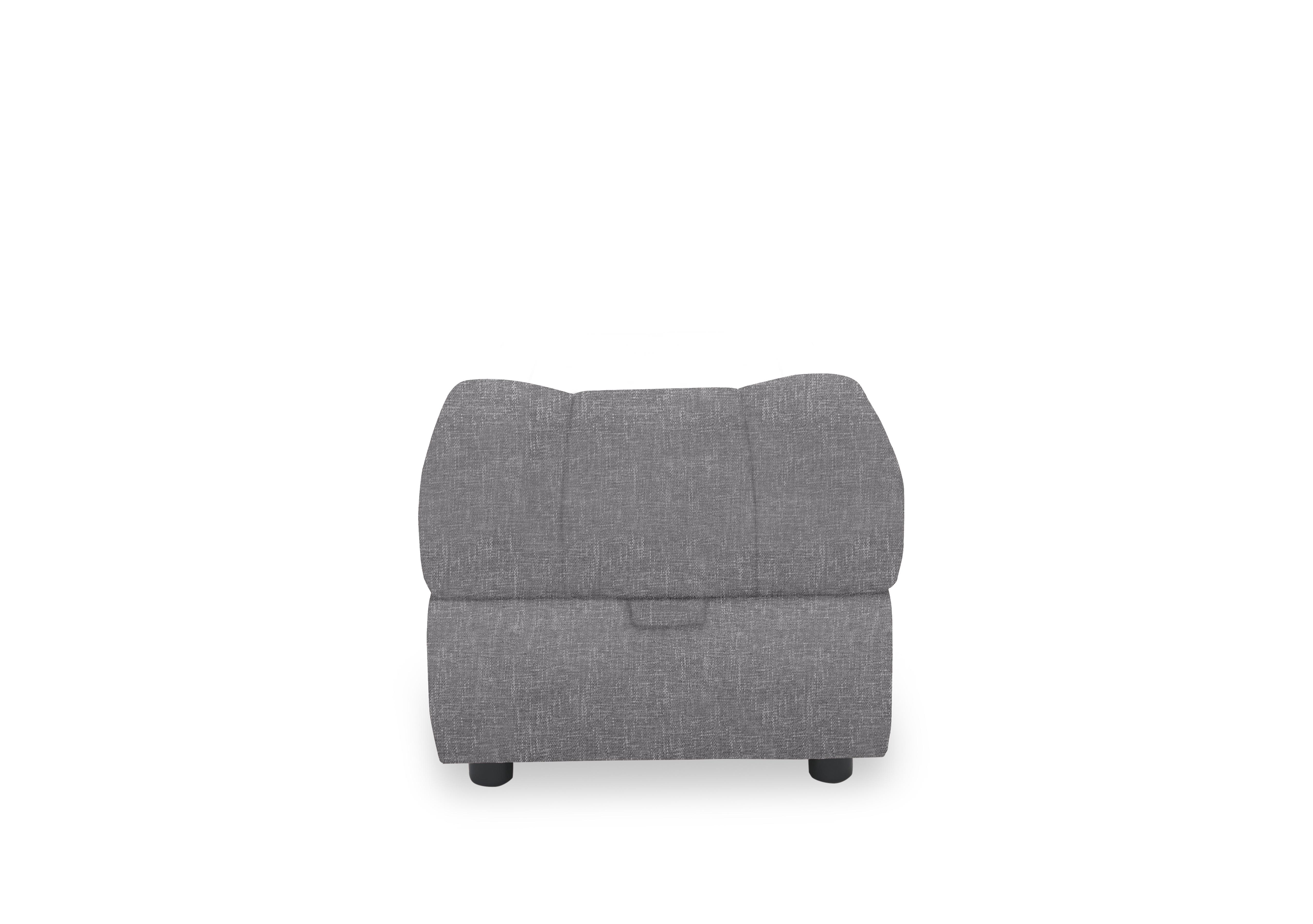 Aero Fabric Storage Footstool in Anivia Grey 12445 on Furniture Village