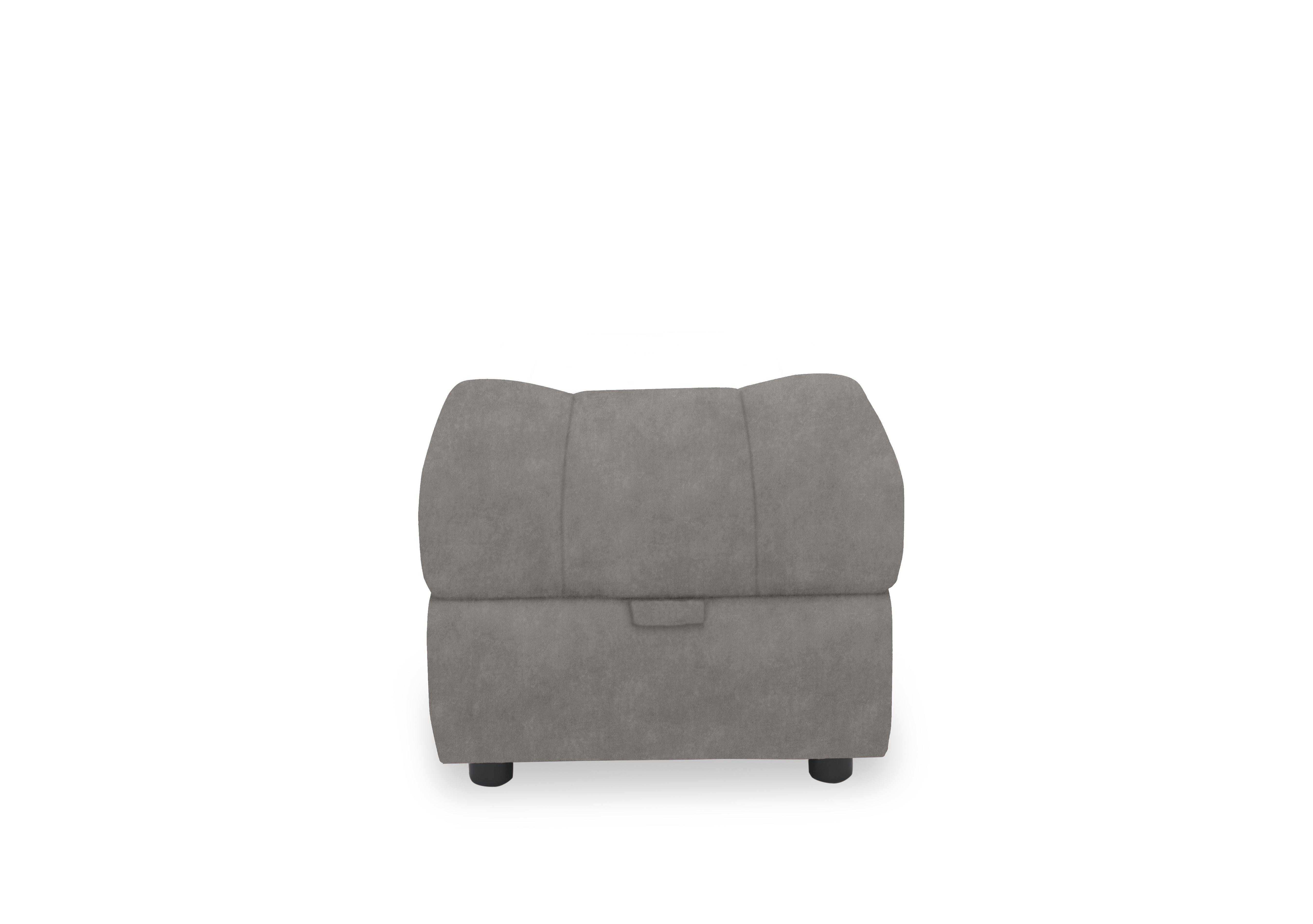 Aero Fabric Storage Footstool in Dexter Mocha 43504 on Furniture Village