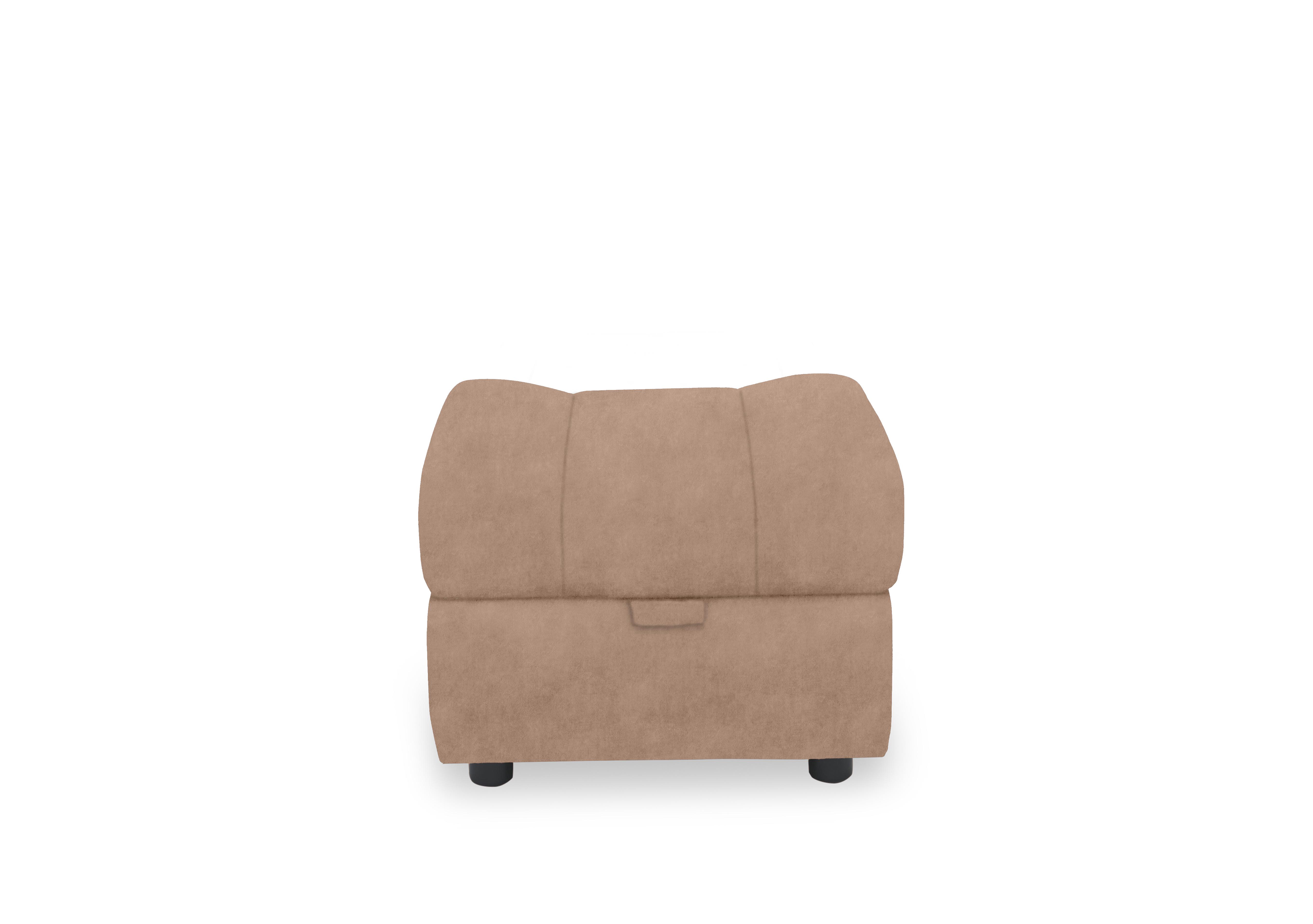 Aero Fabric Storage Footstool in Dexter Sand 43507 on Furniture Village