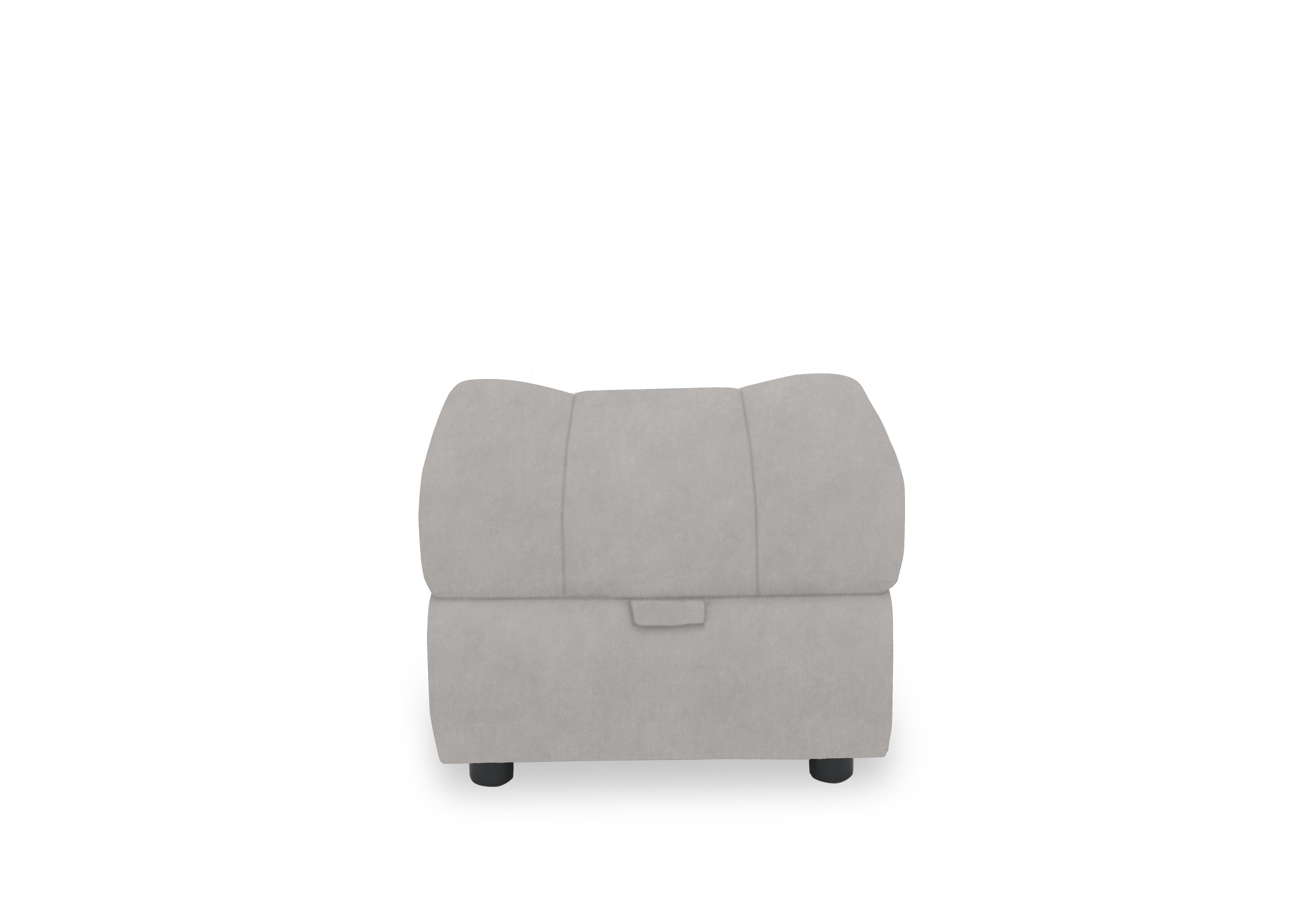 Aero Fabric Storage Footstool in Dexter Stone 43502 on Furniture Village