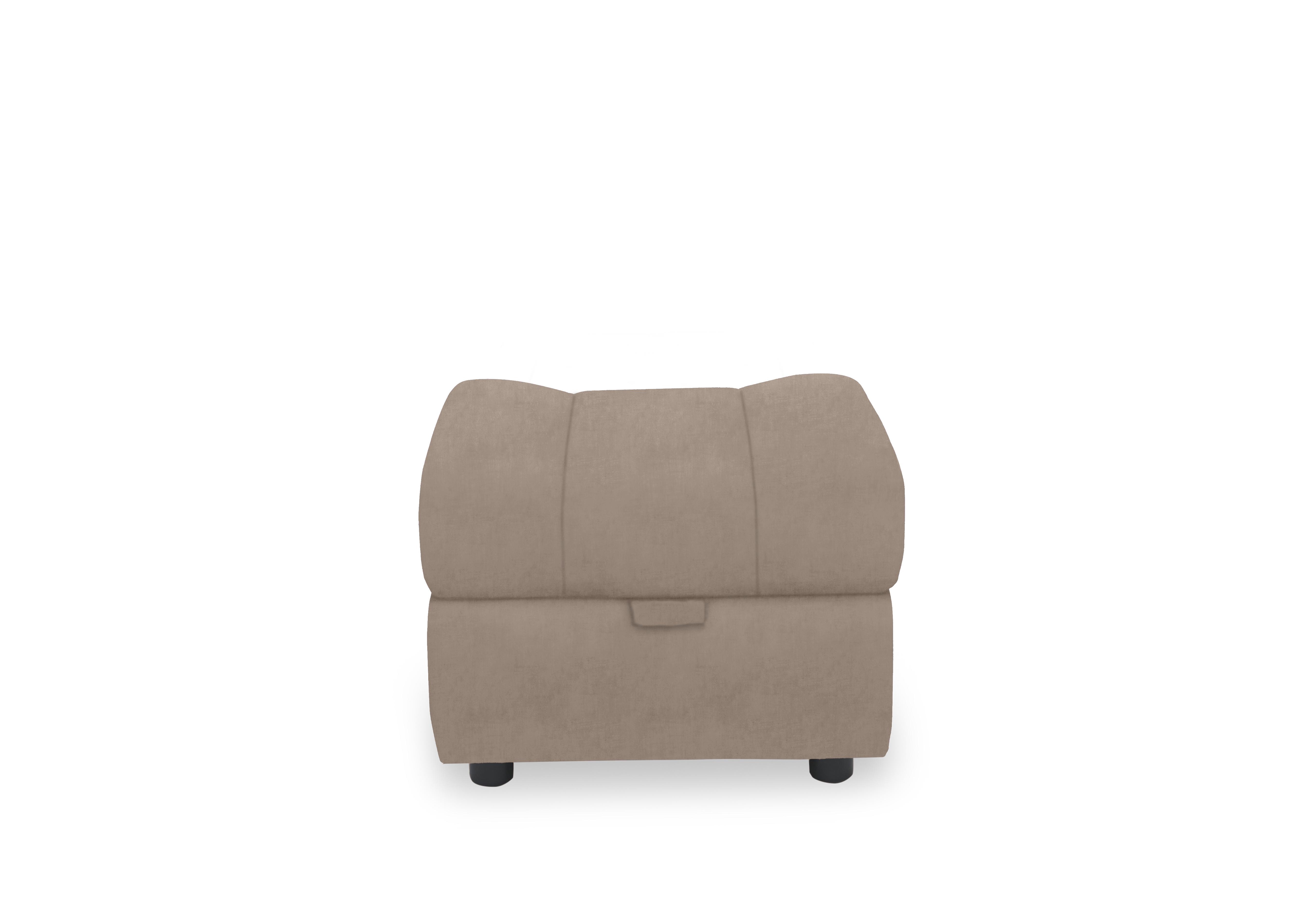 Aero Fabric Storage Footstool in Manhattan Nutmeg 58005 on Furniture Village