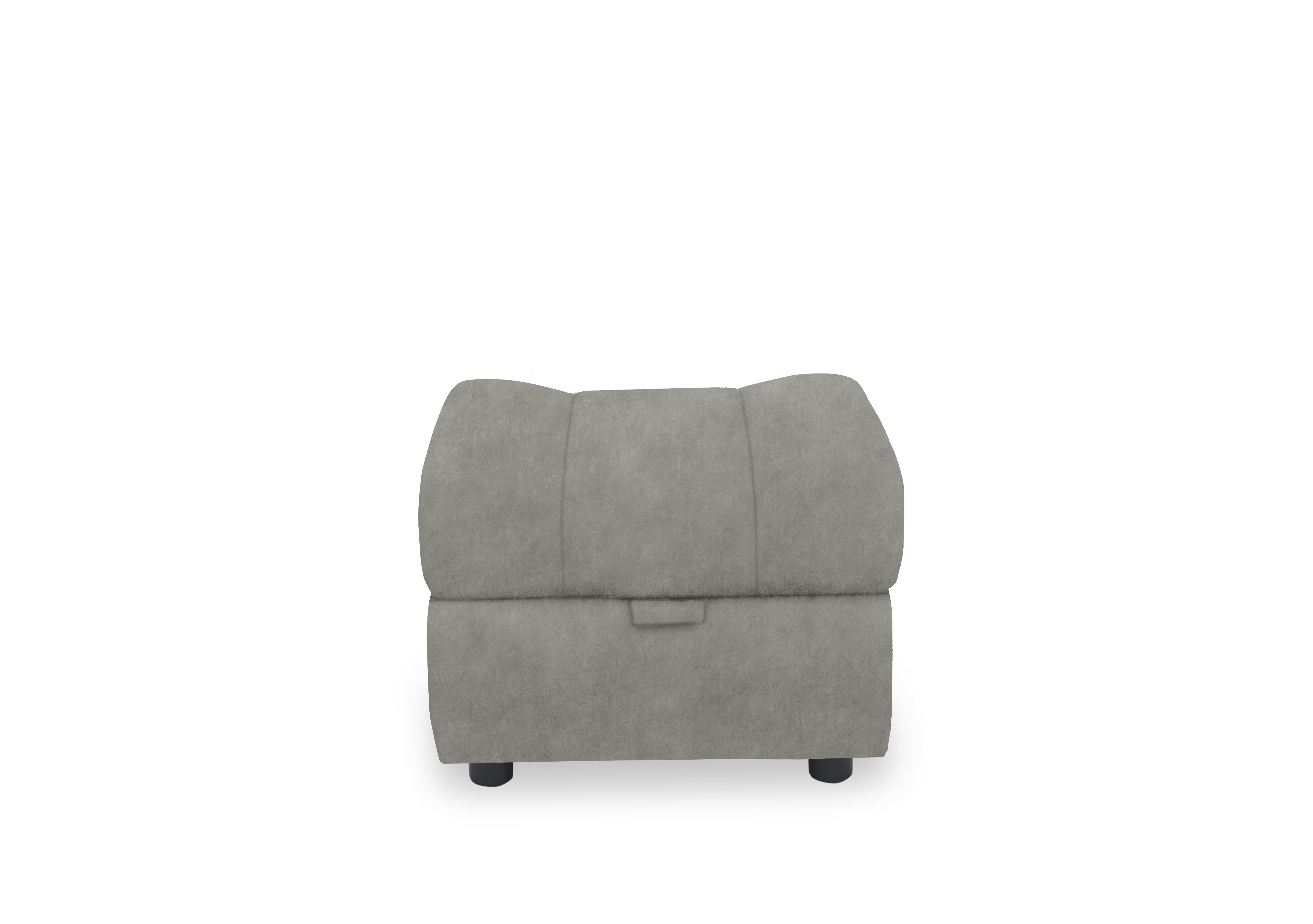 Aero Fabric Storage Footstool in Marble Stone 18176 on Furniture Village