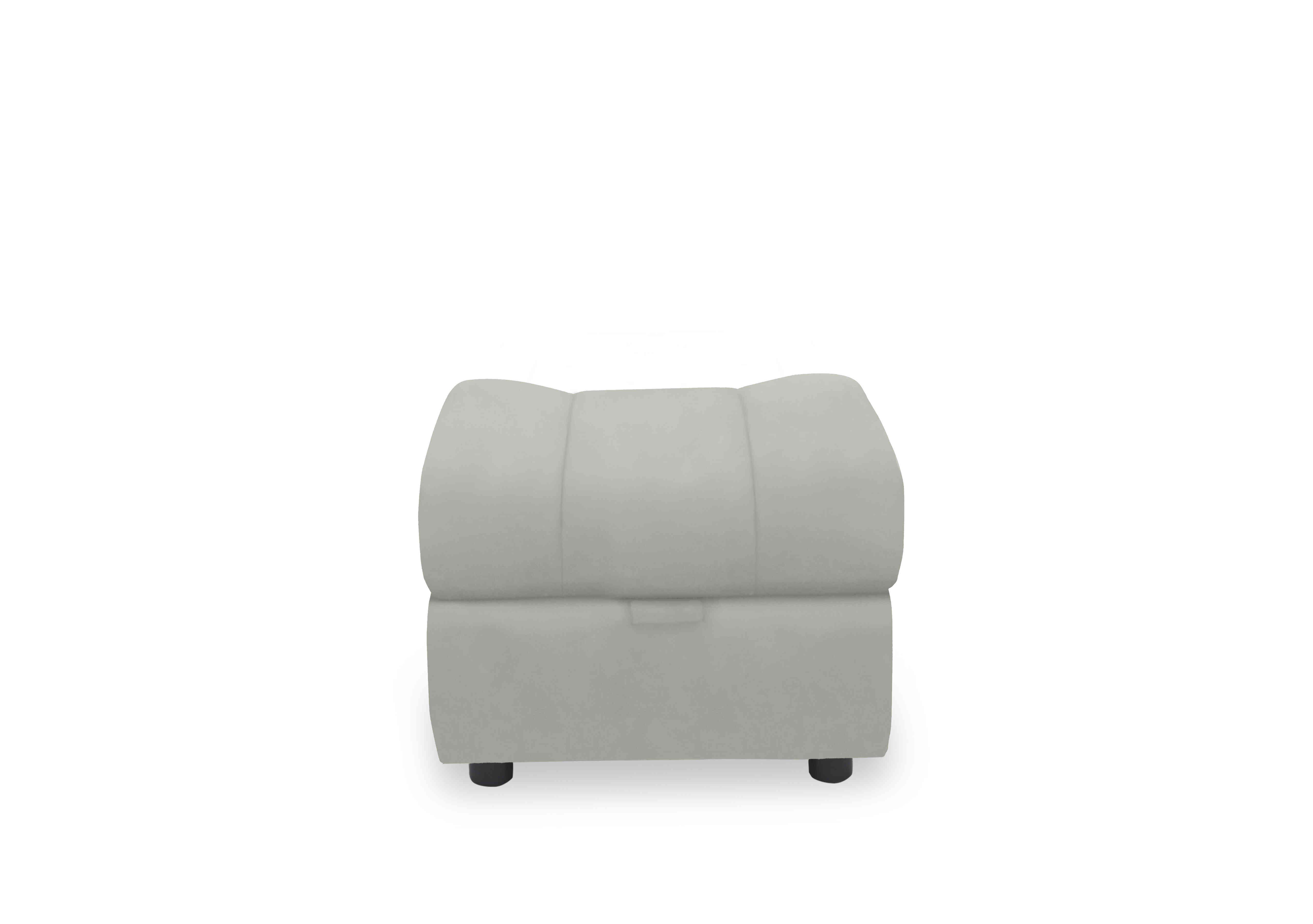 Aero Leather Storage Footstool in Lead Grey Cat-40/31 on Furniture Village