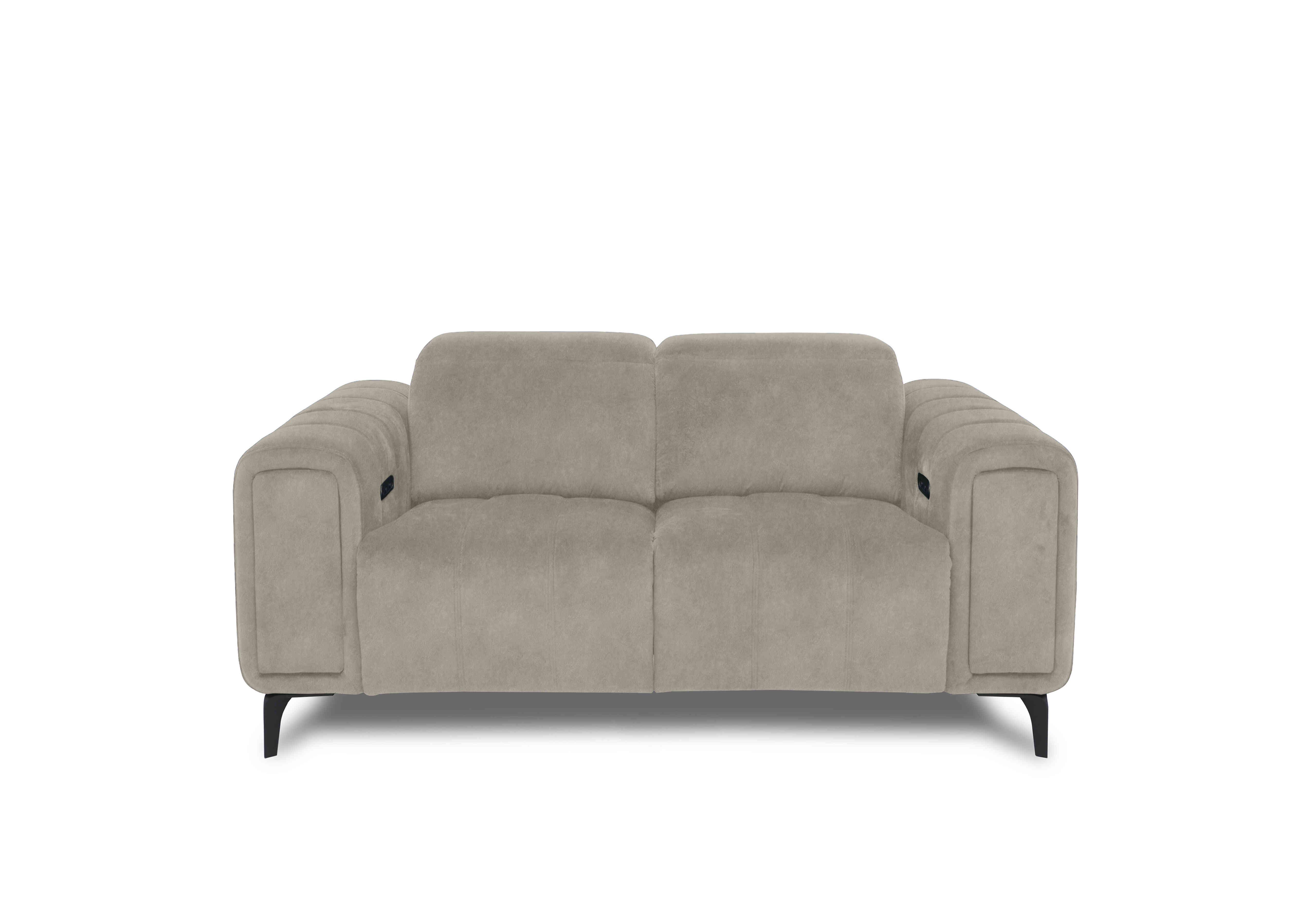 Elphaba Fabric 2 Seater Sofa with Storage Arms in Marble Cream 18177 on Furniture Village