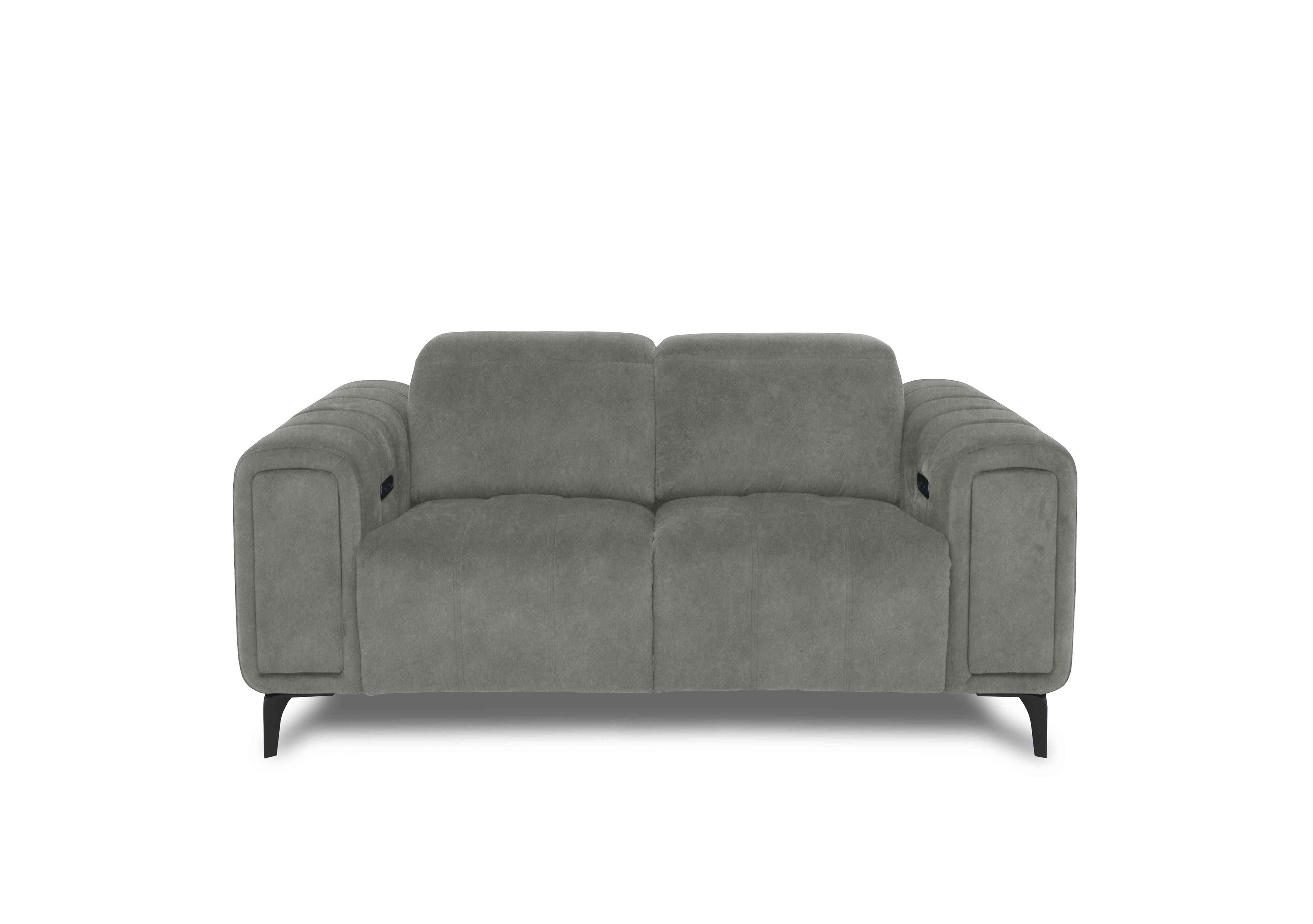 Elphaba Fabric 2 Seater Sofa with Storage Arms in Marble Stone 18176 on Furniture Village