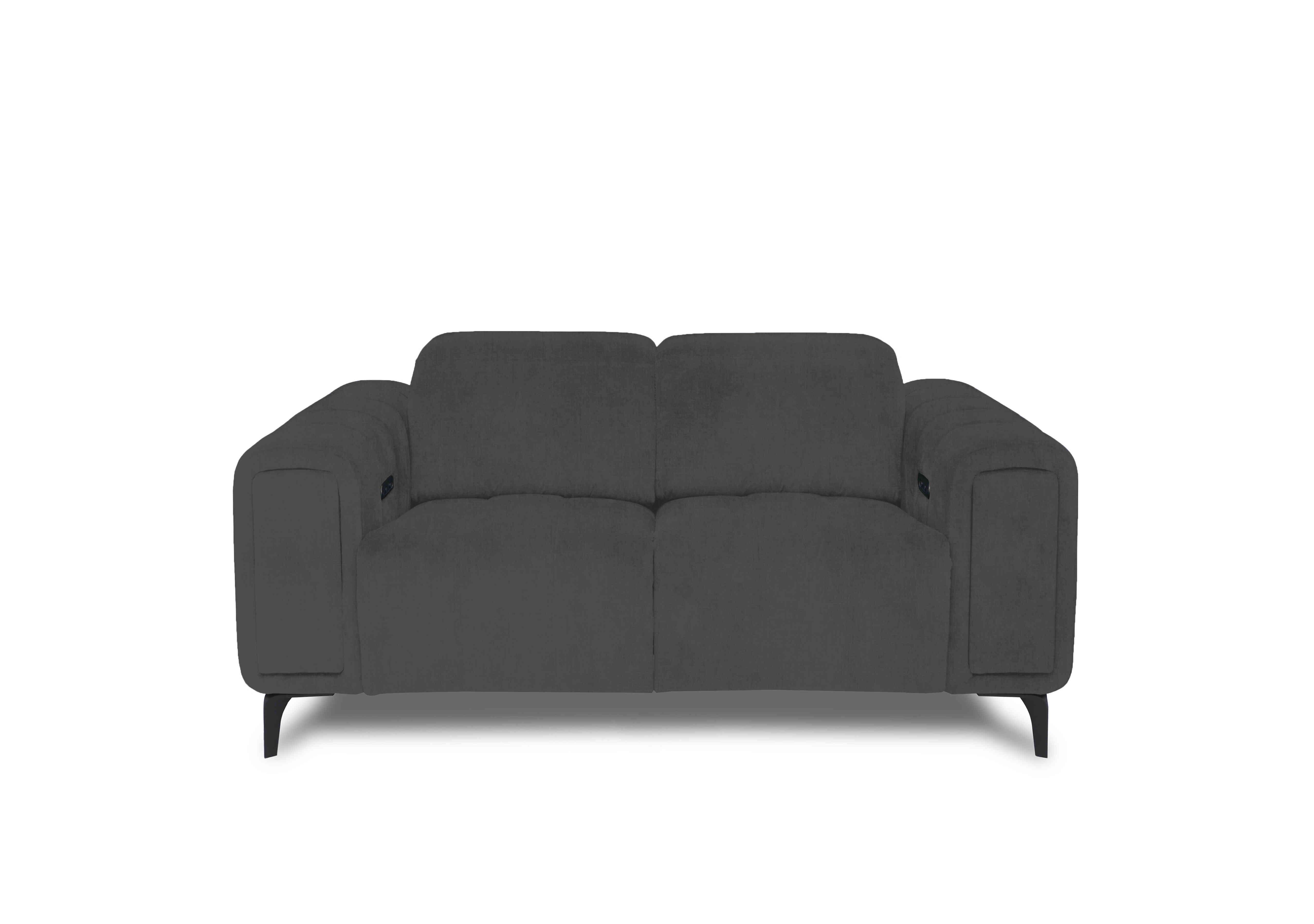 Elphaba Fabric 2 Seater Sofa with Storage Arms in Opulence Granite 51012 on Furniture Village
