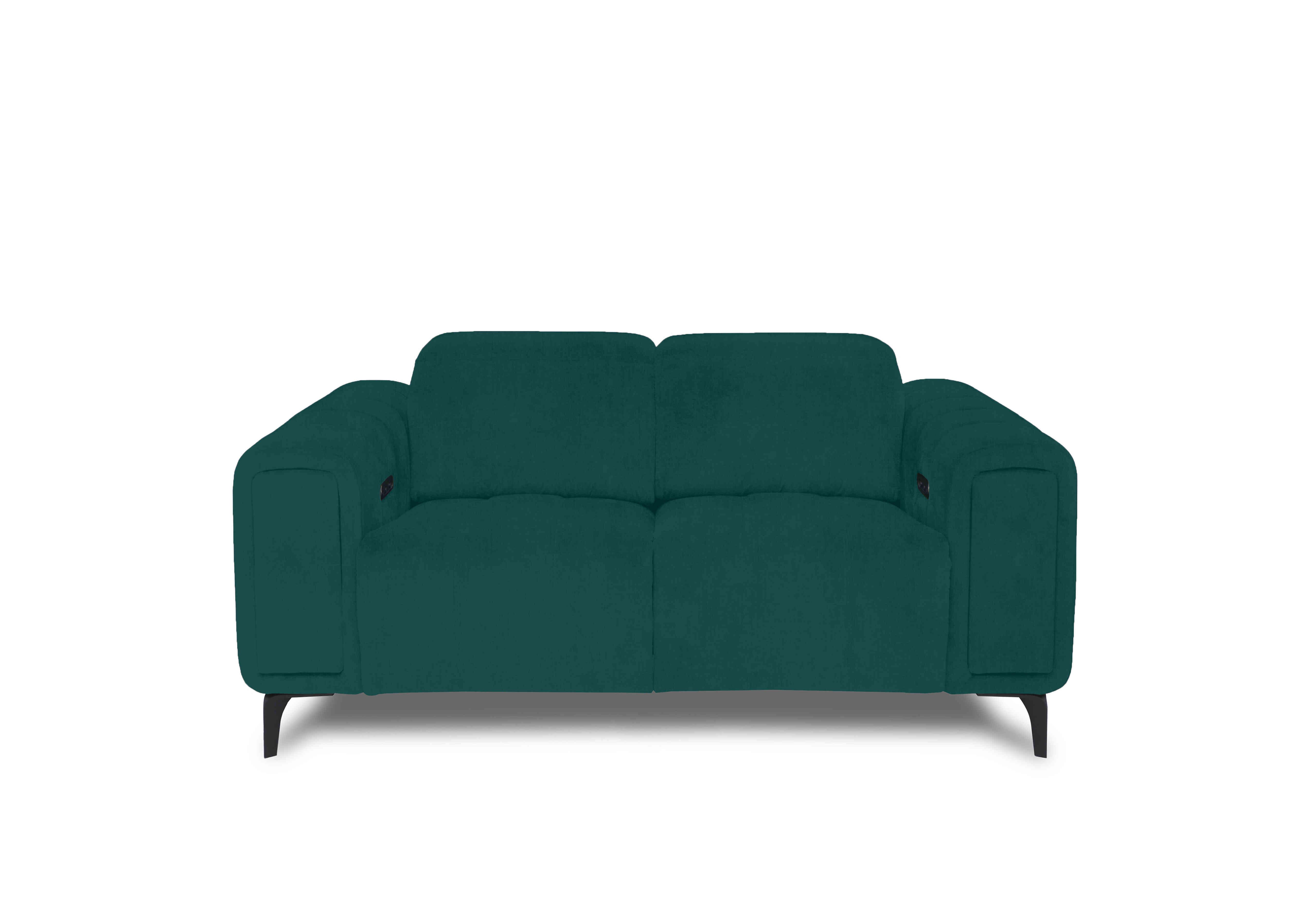 Elphaba Fabric 2 Seater Sofa with Storage Arms in Opulence Teal 51003 on Furniture Village