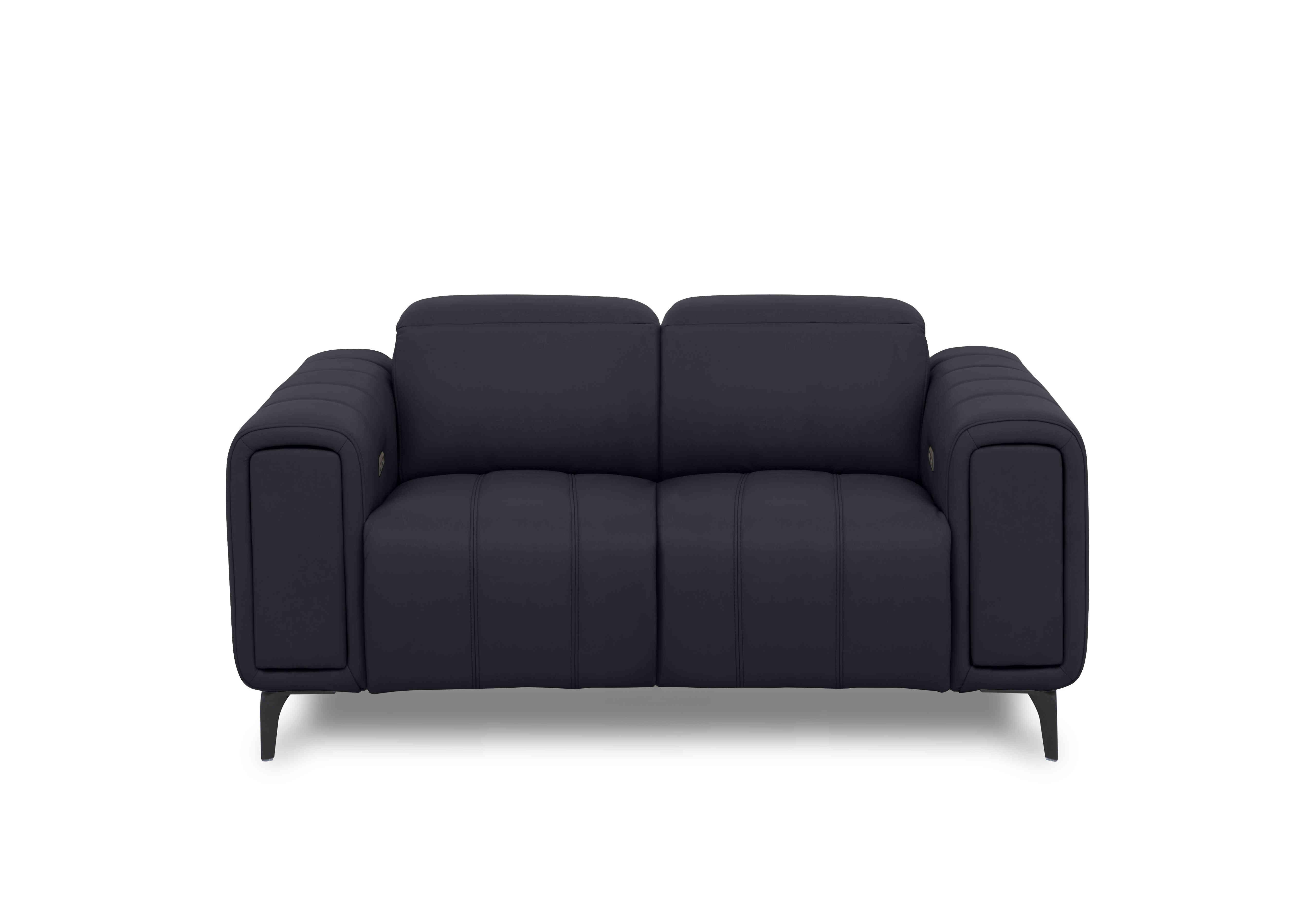 Elphaba Leather 2 Seater Sofa with Storage Arms in Lavender Grey Cat-60/18 on Furniture Village