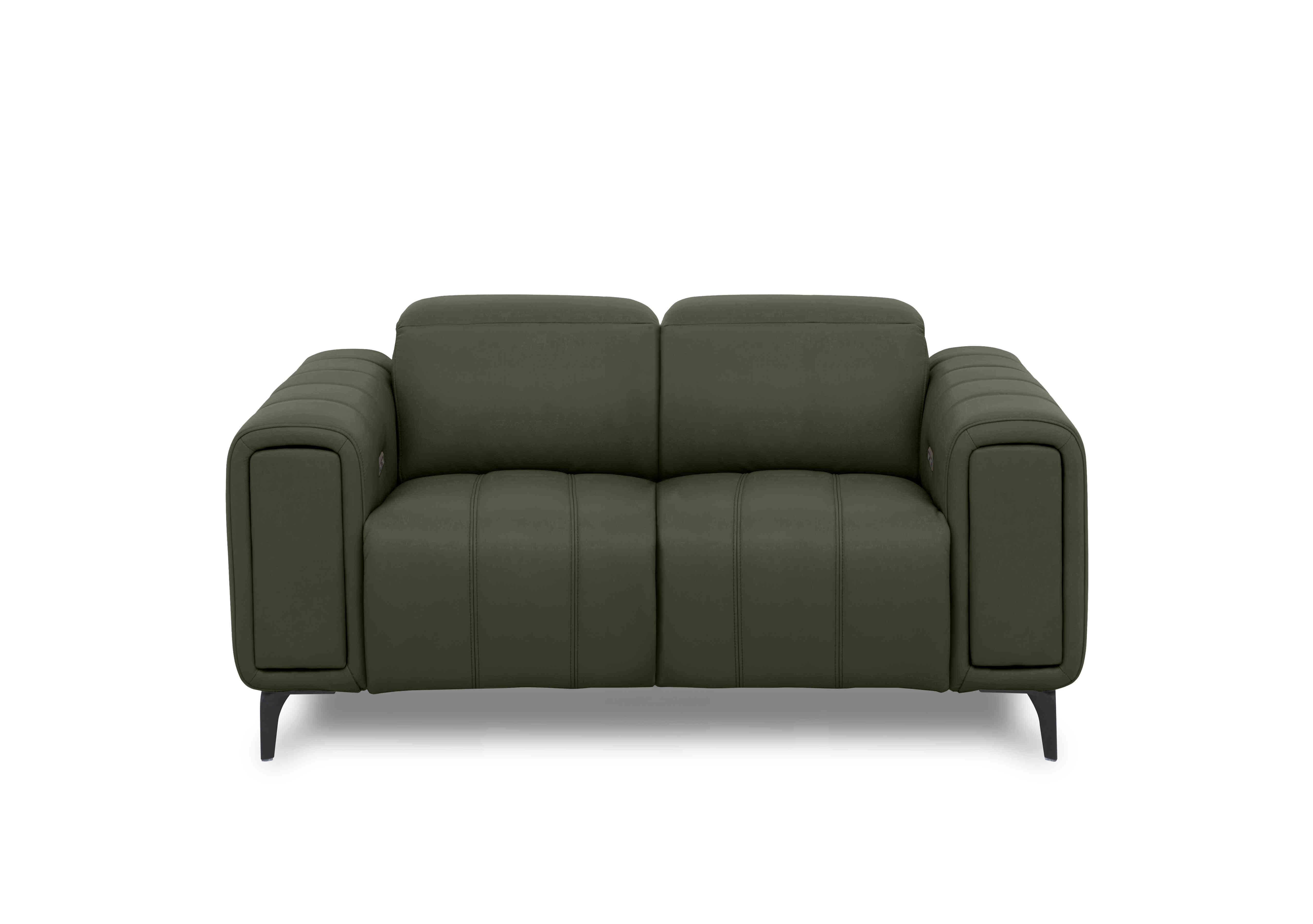 Elphaba Leather 2 Seater Sofa with Storage Arms in Oslo Pine Cat-40/10 on Furniture Village