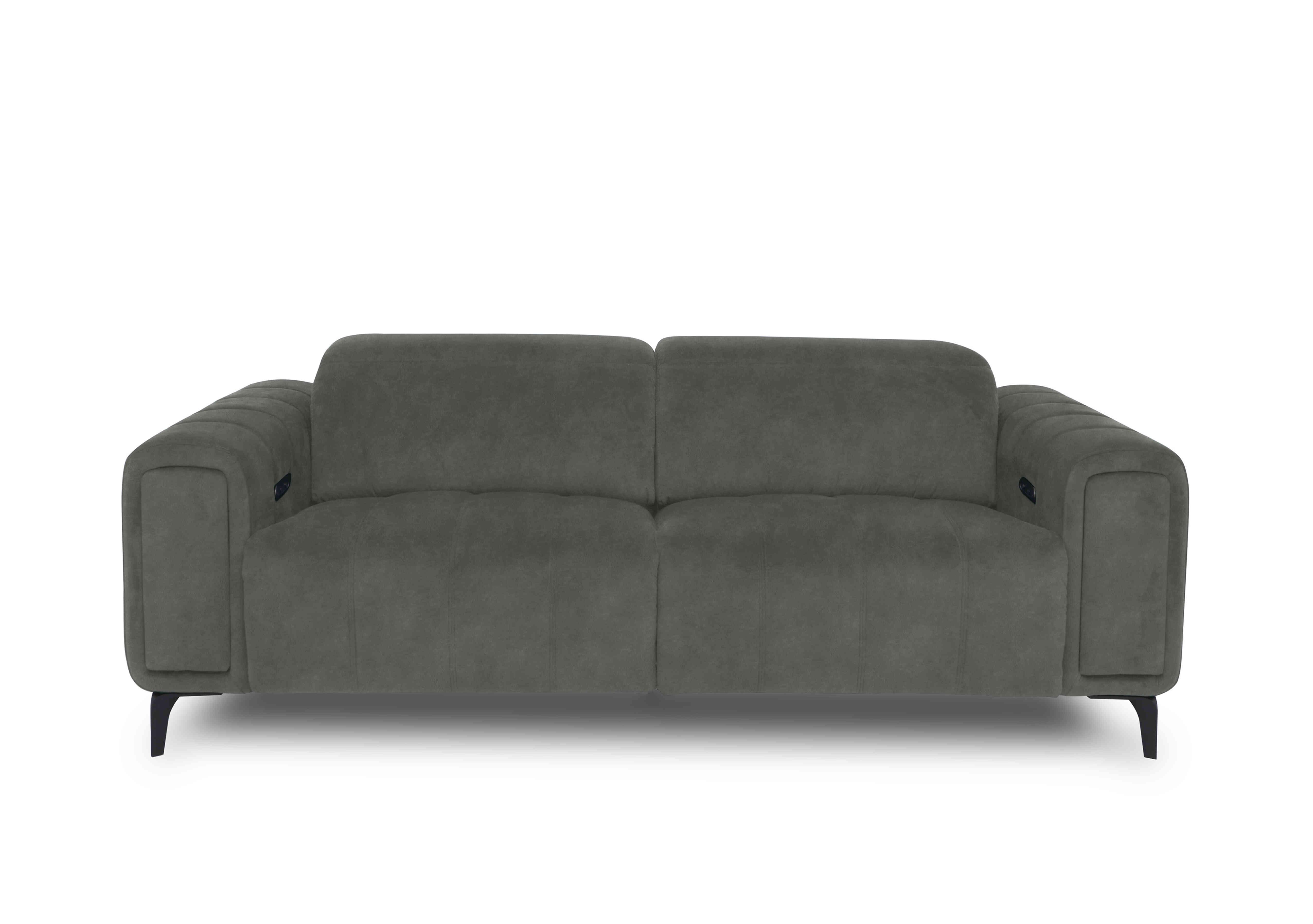 Elphaba Fabric 3 Seater Sofa with Storage Arms in Dexter Moss 43515 on Furniture Village