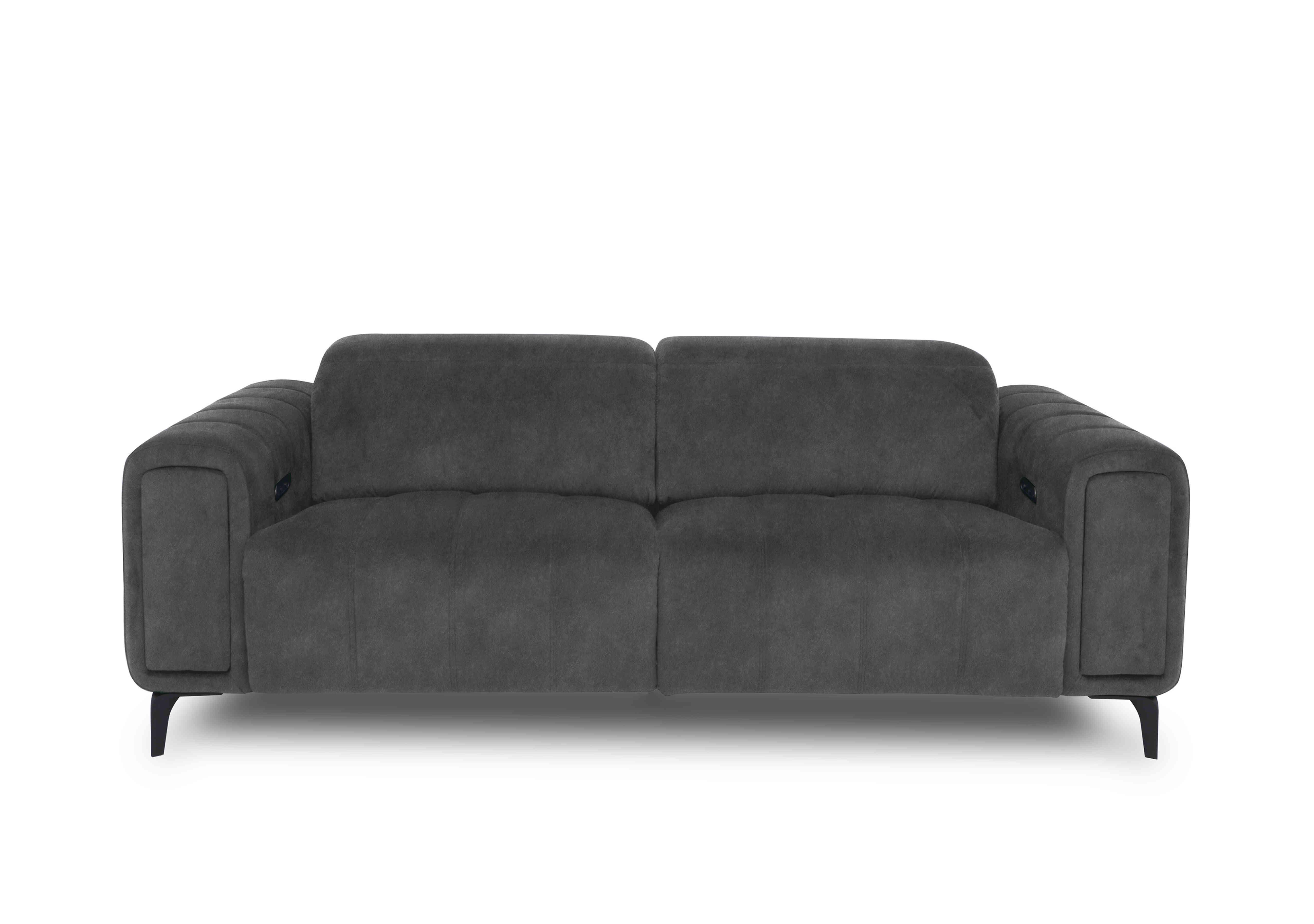 Elphaba Fabric 3 Seater Sofa with Storage Arms in Dexter Shadow 43519 on Furniture Village