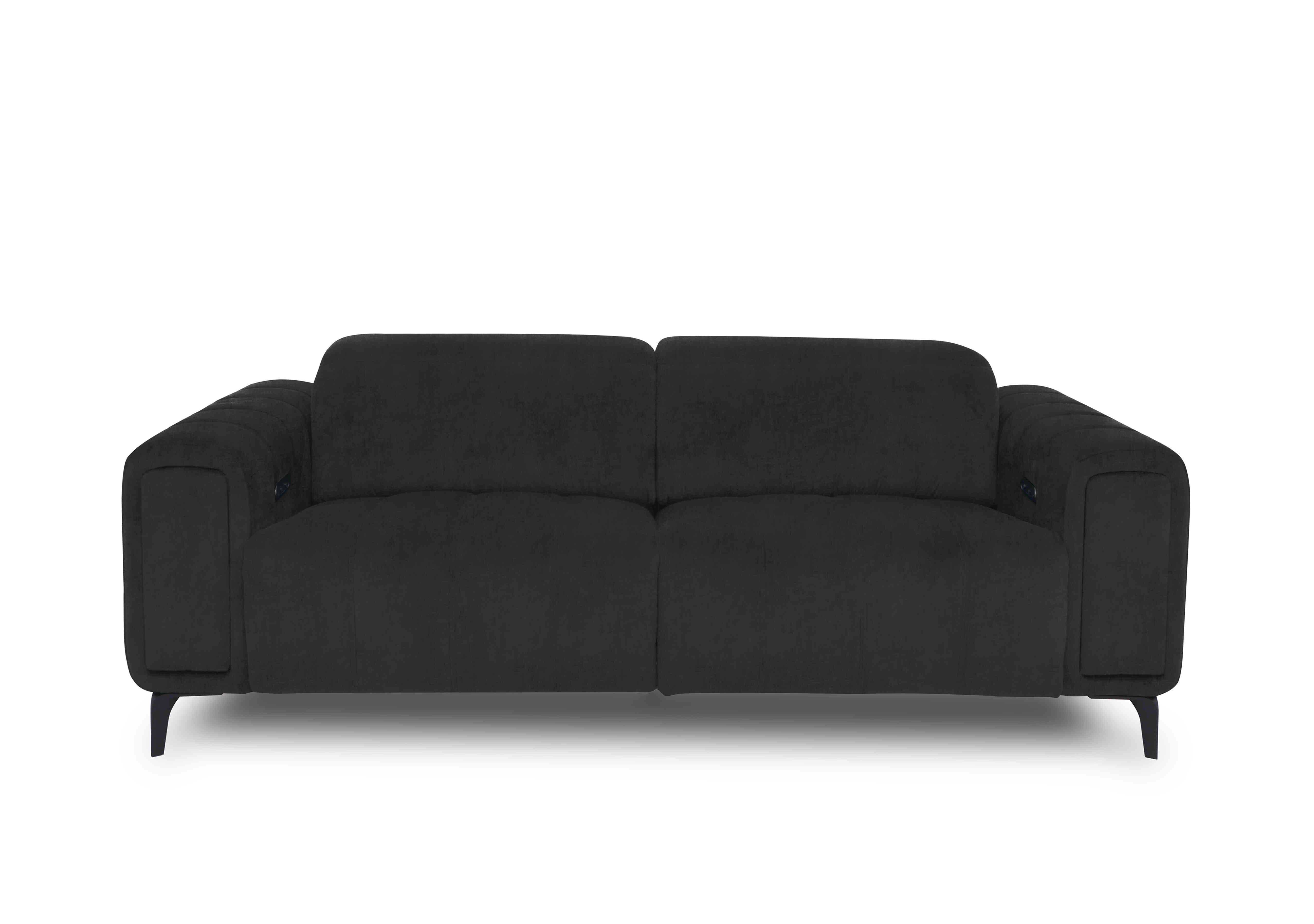 Elphaba Fabric 3 Seater Sofa with Storage Arms in Manhattan Indigo 58009 on Furniture Village