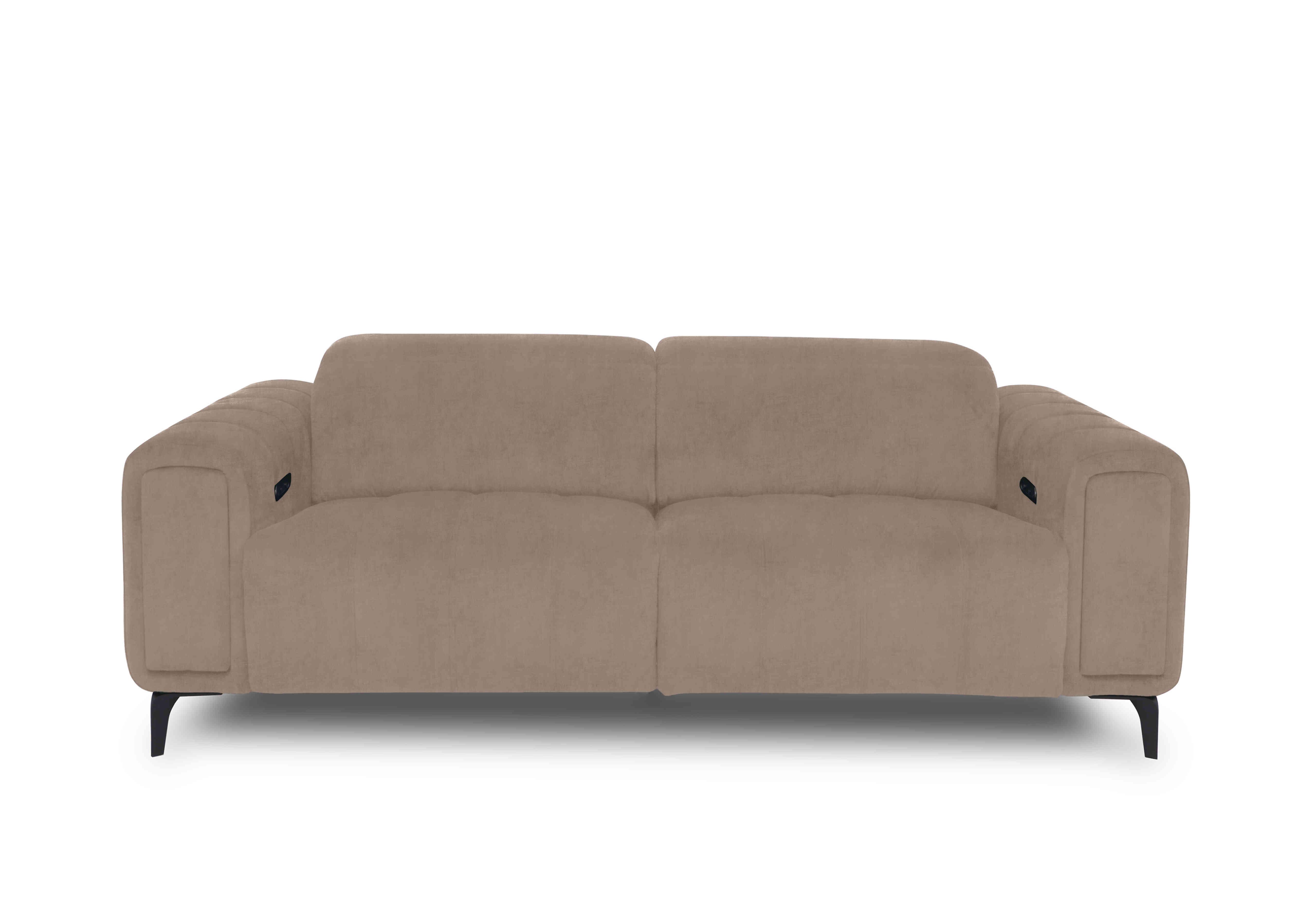 Elphaba Fabric 3 Seater Sofa with Storage Arms in Manhattan Nutmeg 58005 on Furniture Village