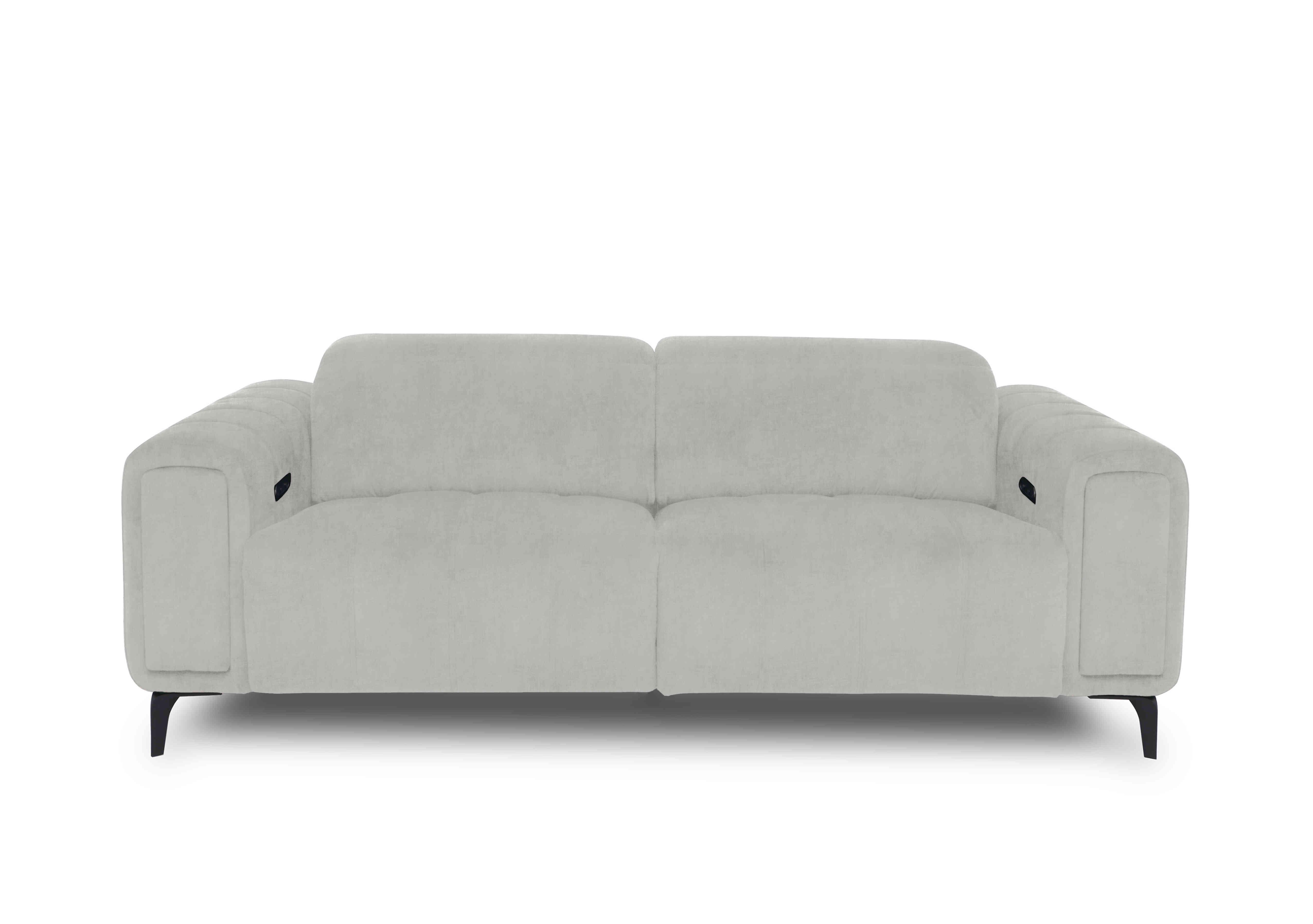 Elphaba Fabric 3 Seater Sofa with Storage Arms in Manhattan Stone 58004 on Furniture Village