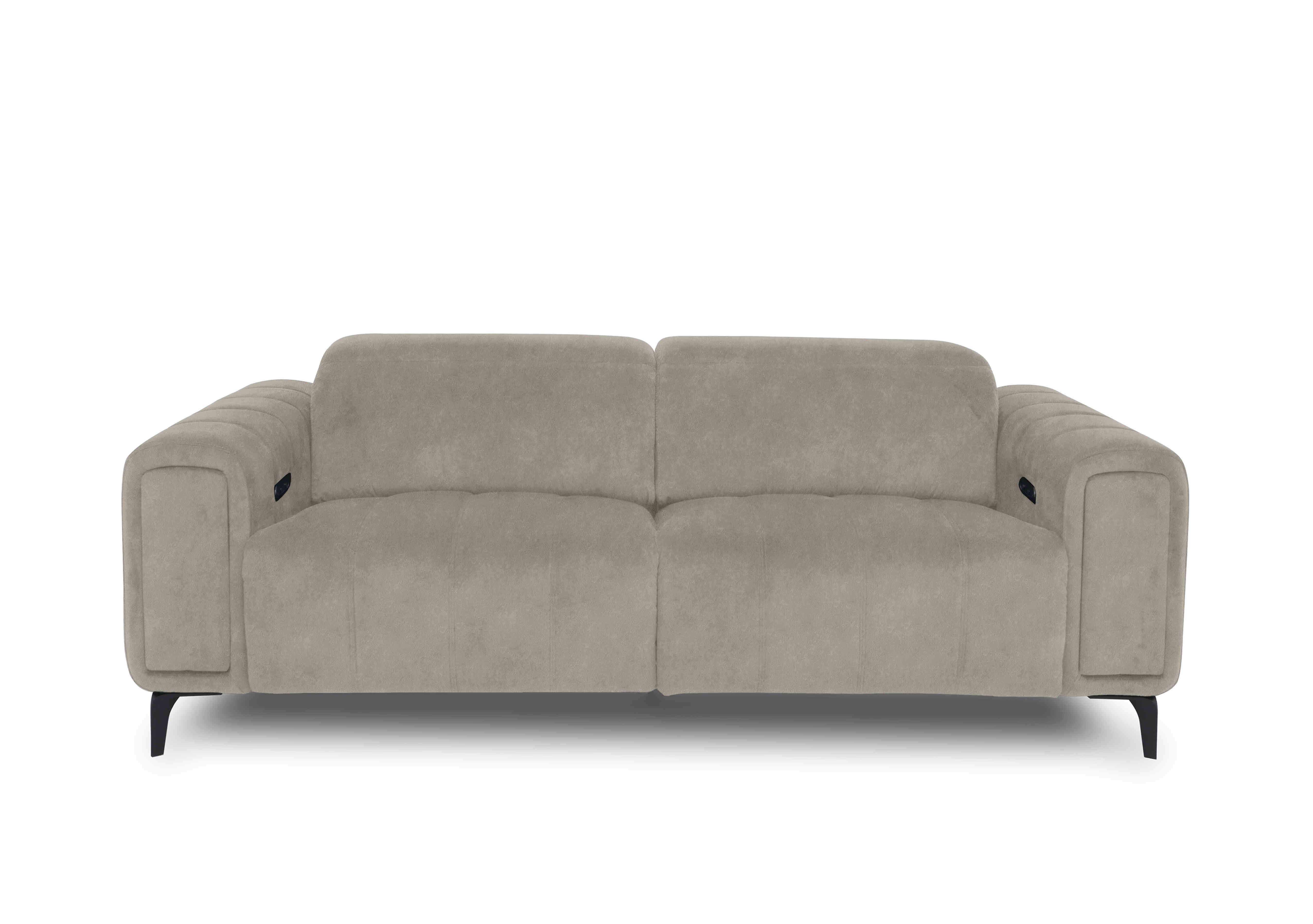 Elphaba Fabric 3 Seater Sofa with Storage Arms in Marble Cream 18177 on Furniture Village
