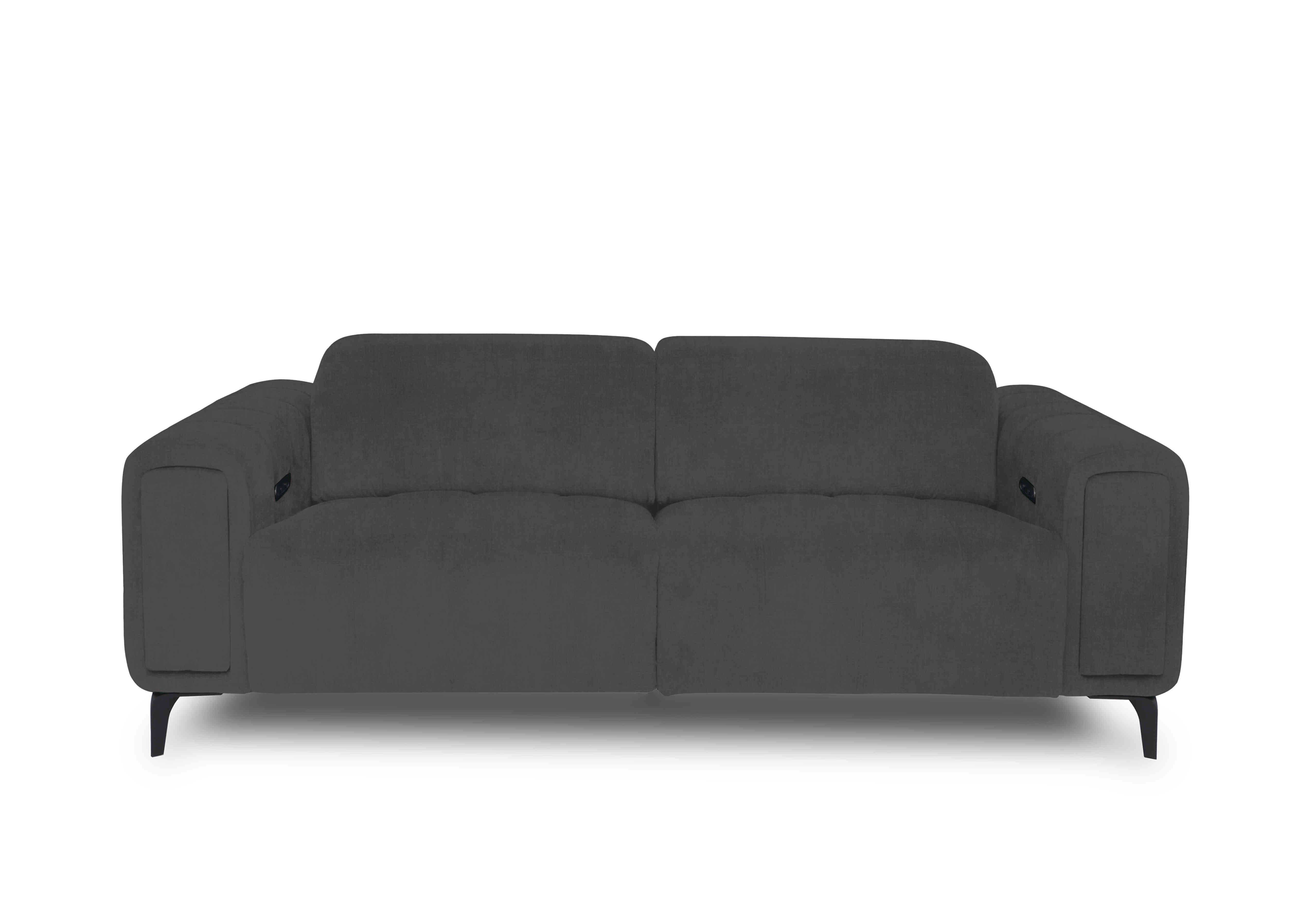 Elphaba Fabric 3 Seater Sofa with Storage Arms in Opulence Granite 51012 on Furniture Village