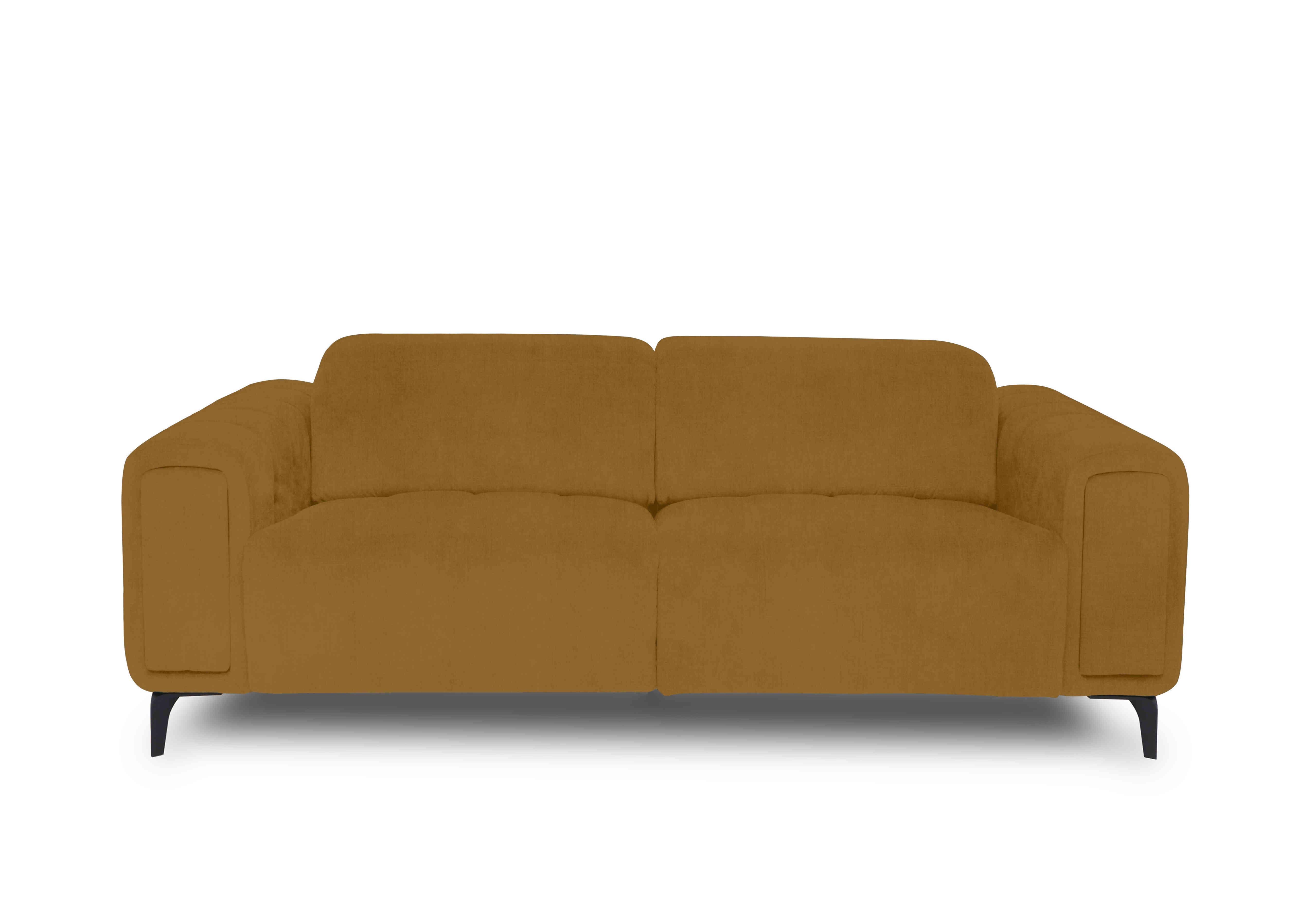 Elphaba Fabric 3 Seater Sofa with Storage Arms in Opulence Saffron 51009 on Furniture Village
