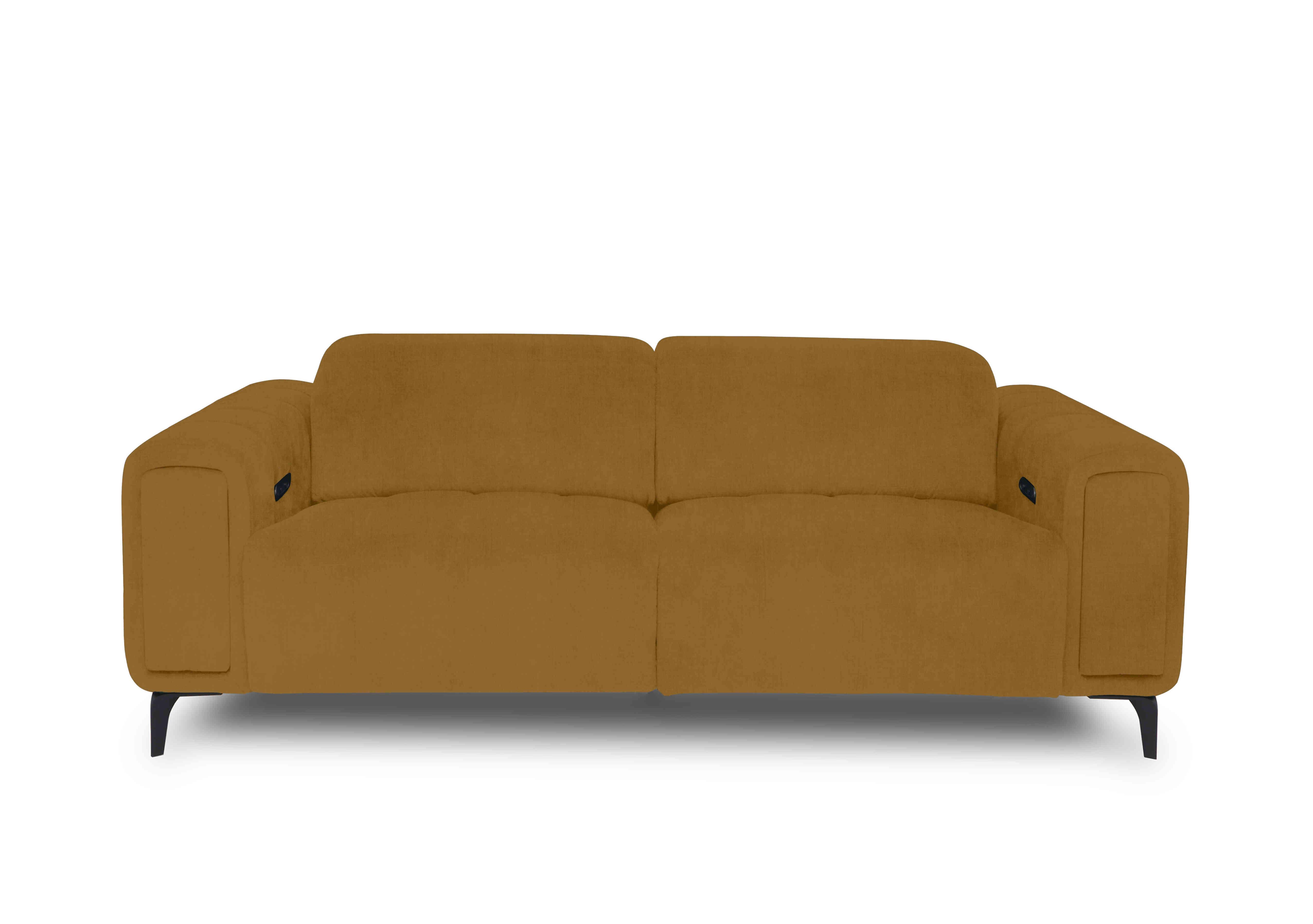 Elphaba Fabric 3 Seater Sofa with Storage Arms in Opulence Saffron 51009 on Furniture Village