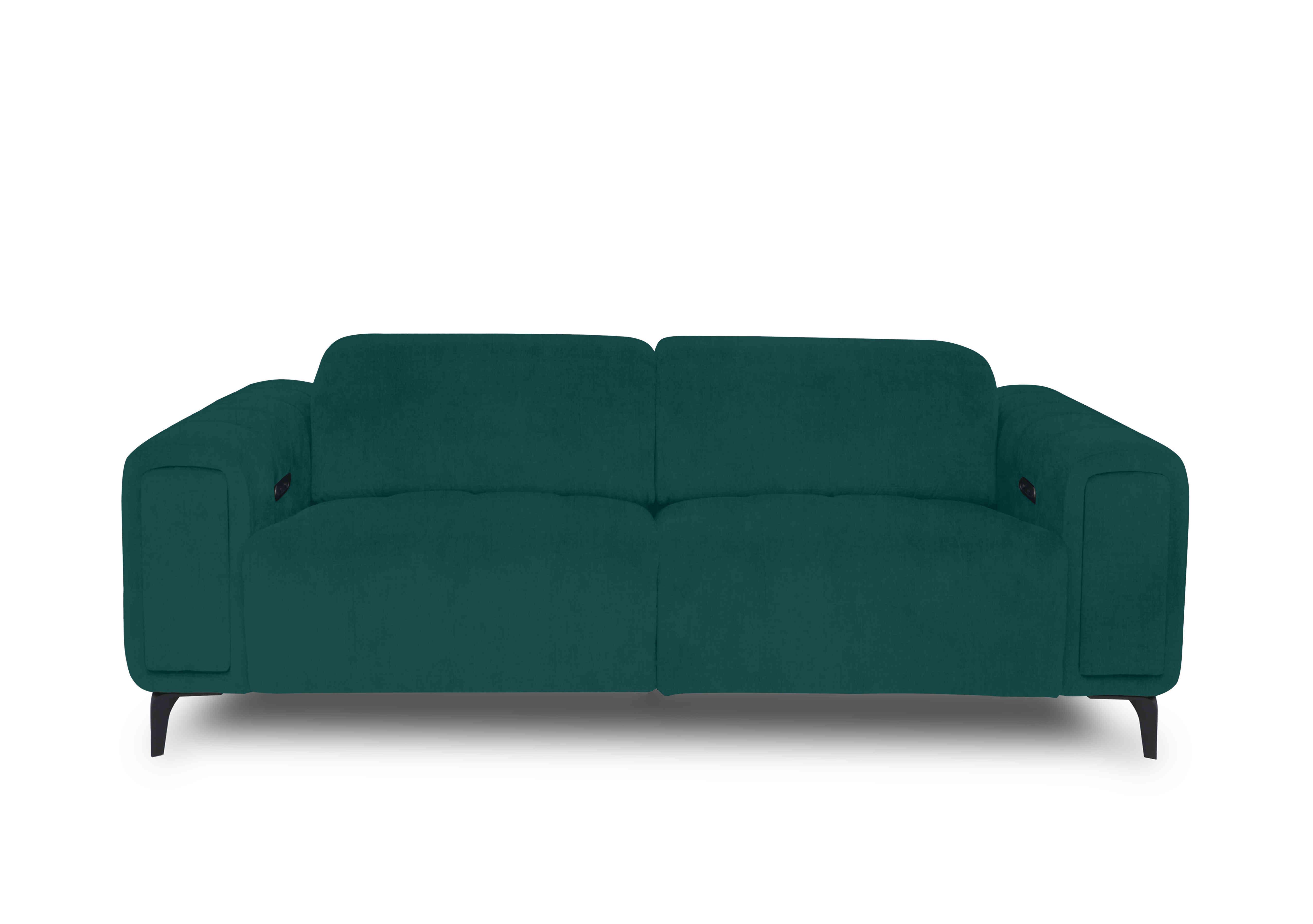 Elphaba Fabric 3 Seater Sofa with Storage Arms in Opulence Teal 51003 on Furniture Village