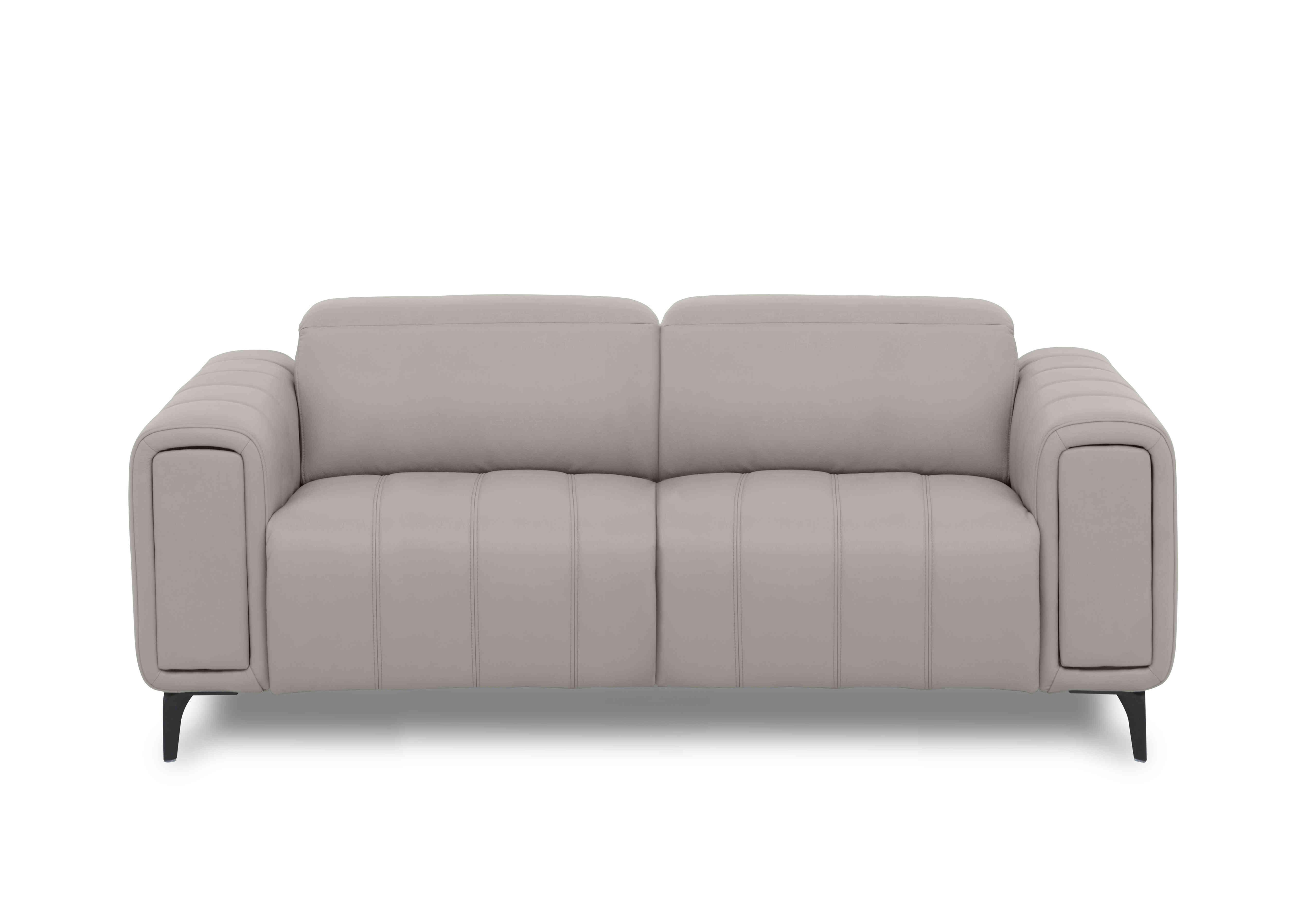 Elphaba Leather 3 Seater Sofa with Storage Arms in Lead Grey Cat-60/23 on Furniture Village