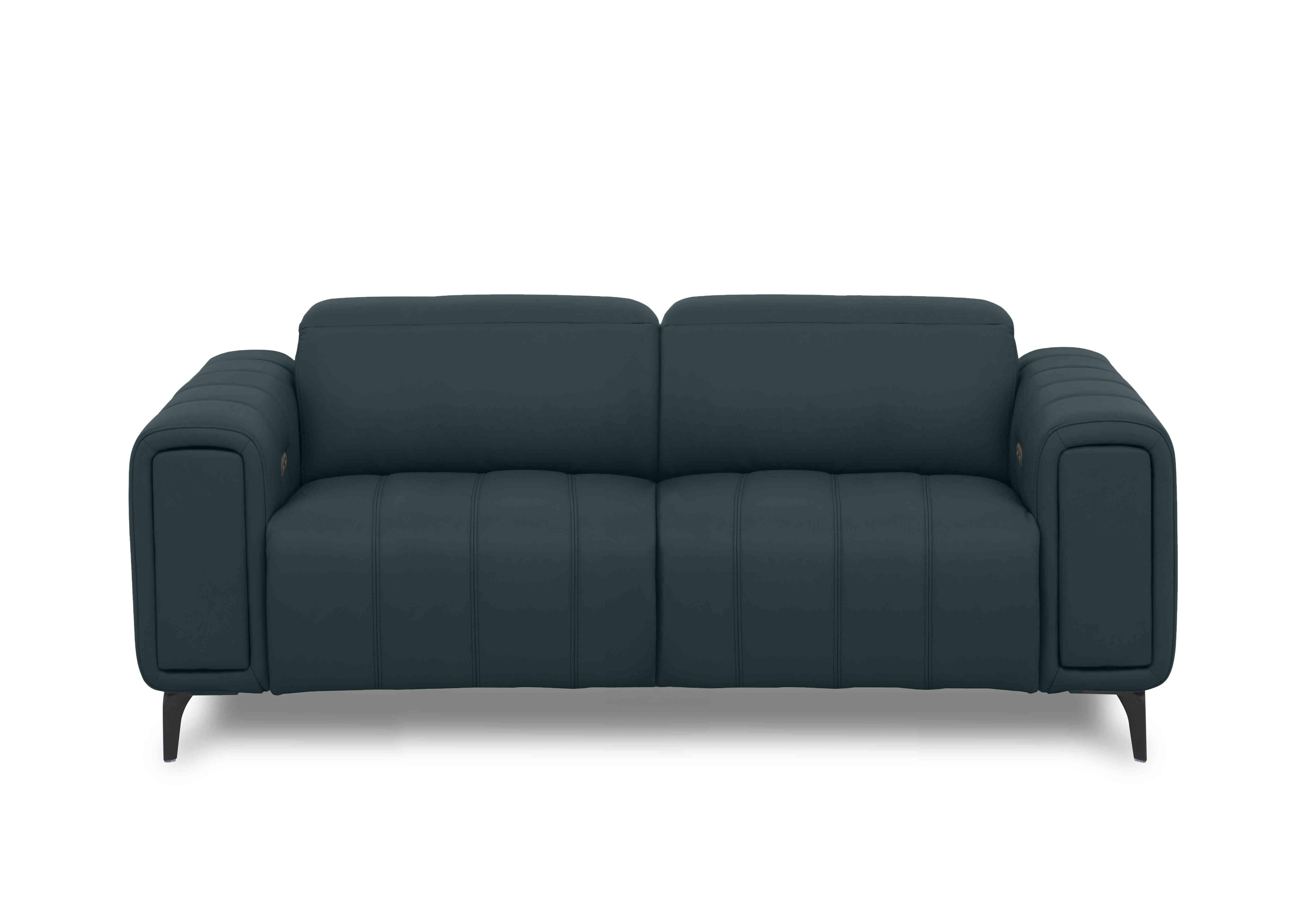 Elphaba Leather 3 Seater Sofa with Storage Arms in Peacock Cat-40/09 on Furniture Village