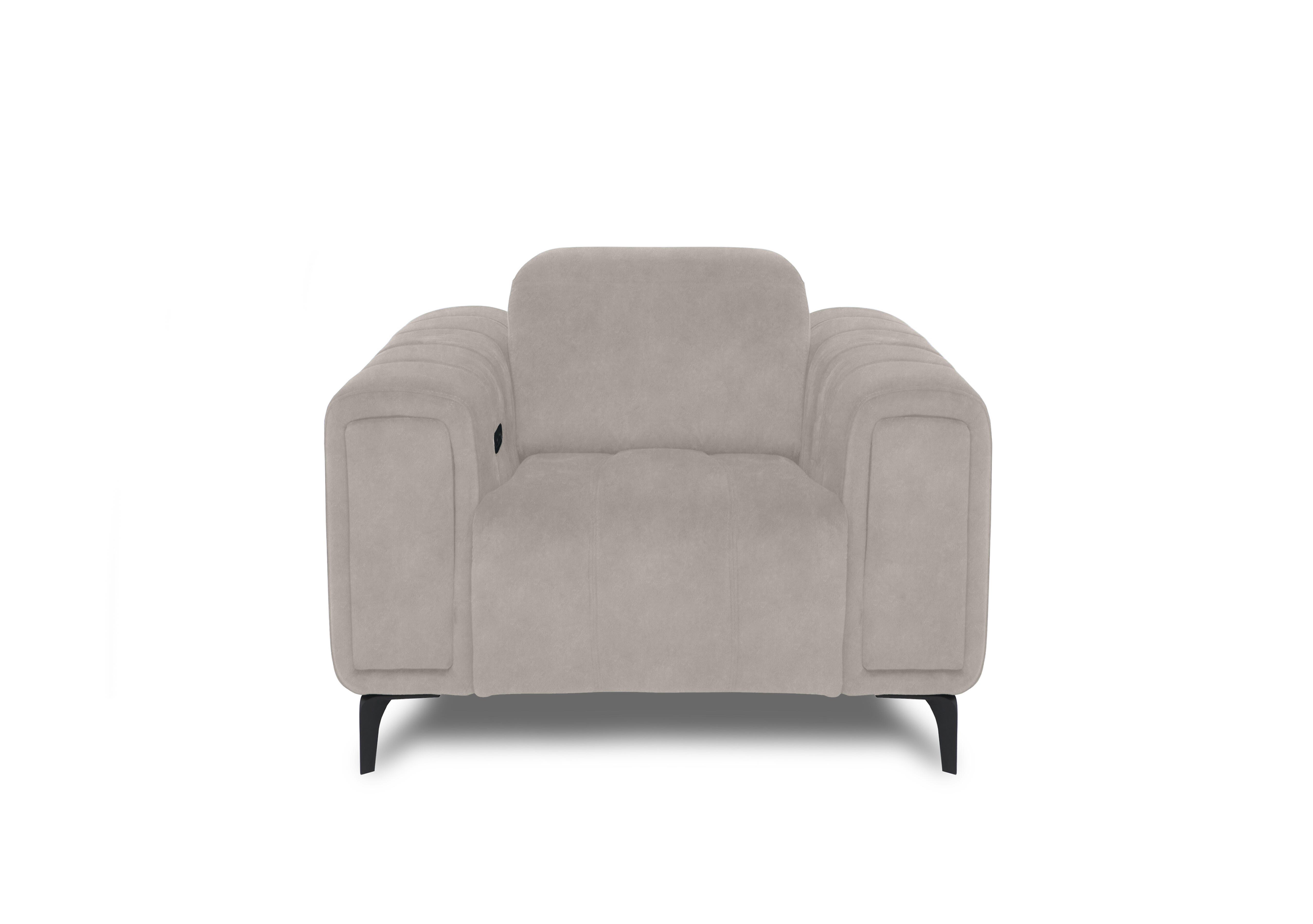 Elphaba Fabric Chair with Storage Arms in Dexter Ivory 43501 on Furniture Village