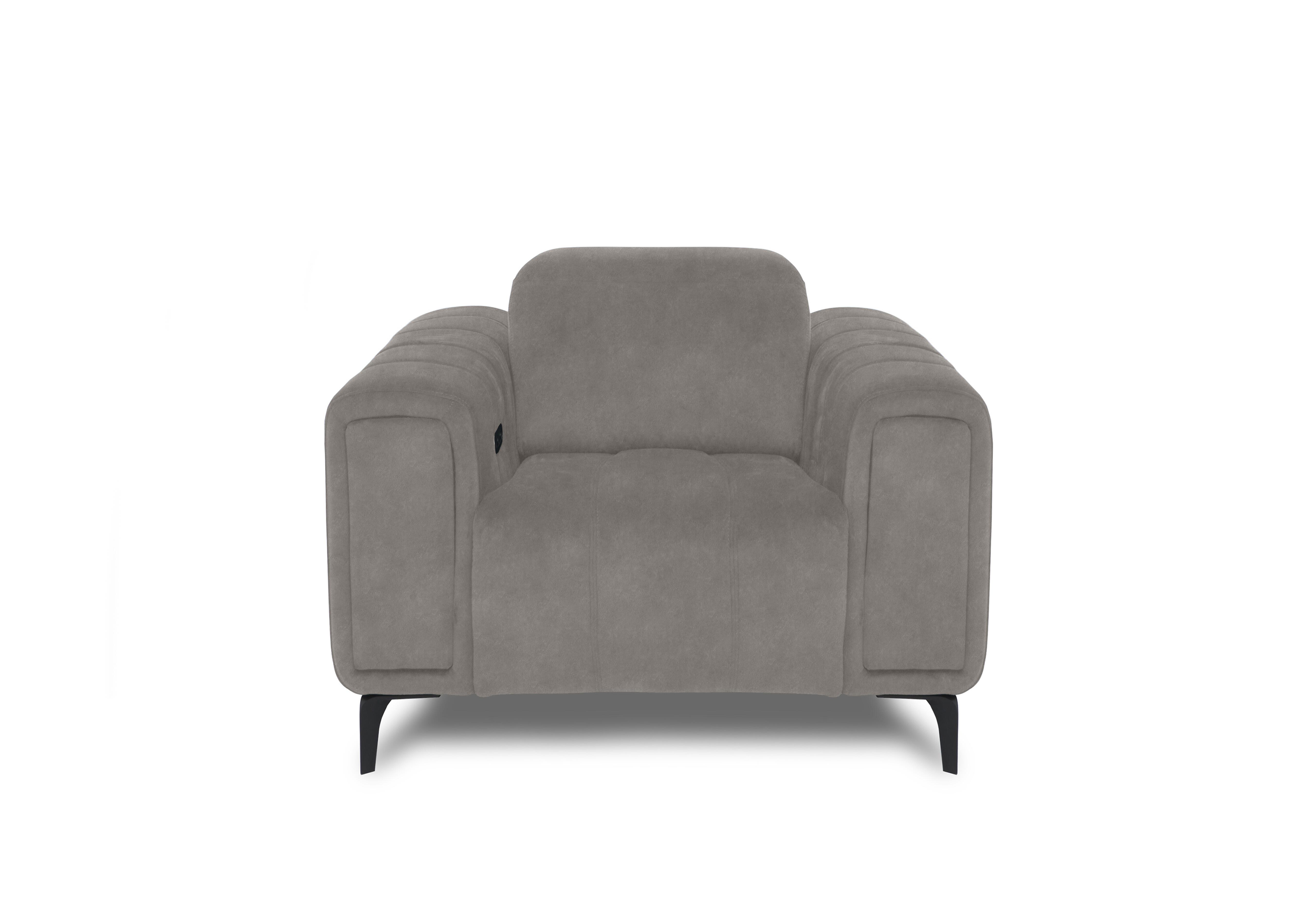 Elphaba Fabric Chair with Storage Arms in Dexter Mocha 43504 on Furniture Village