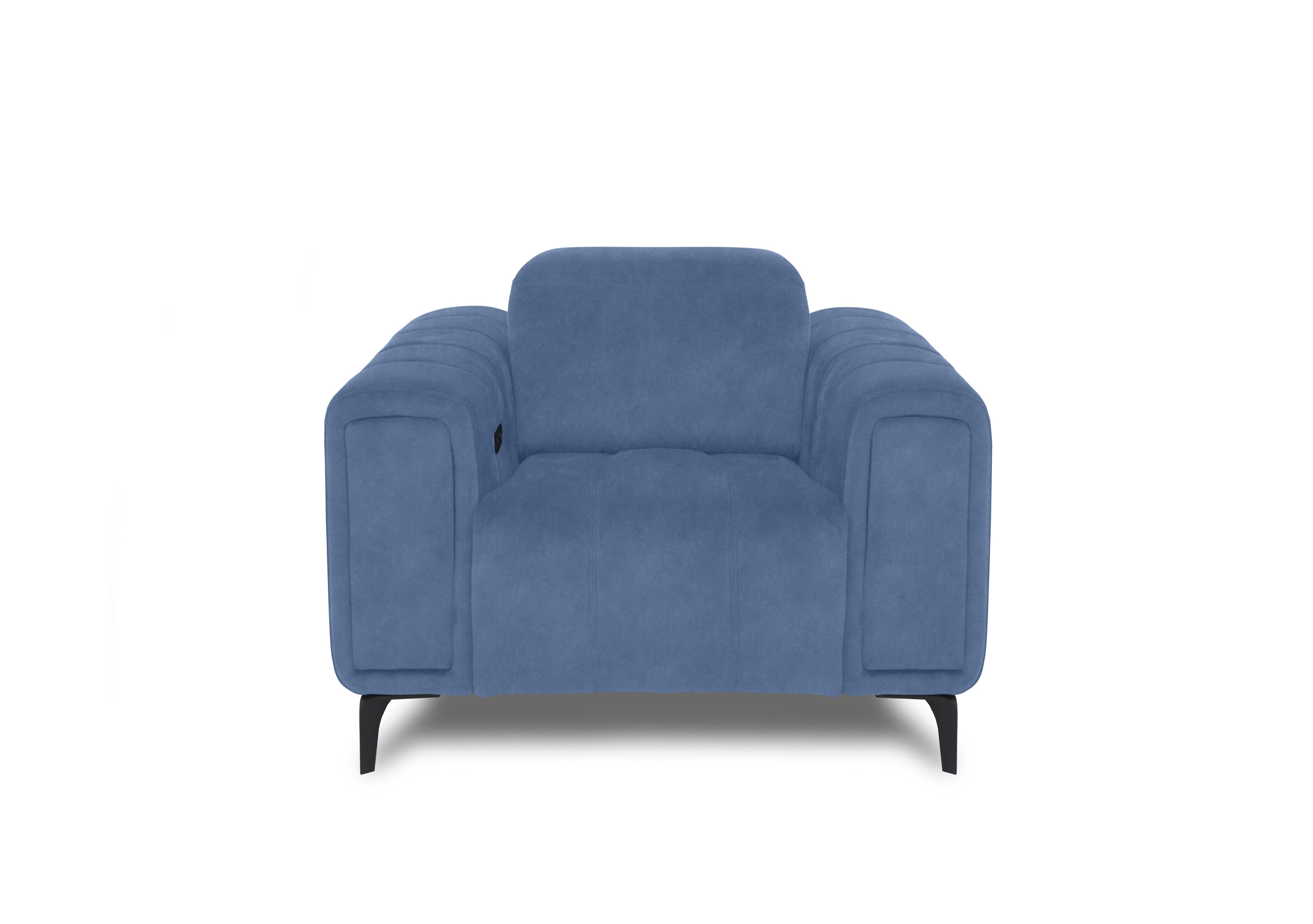 Elphaba Fabric Chair with Storage Arms in Dexter Wave 43525 on Furniture Village