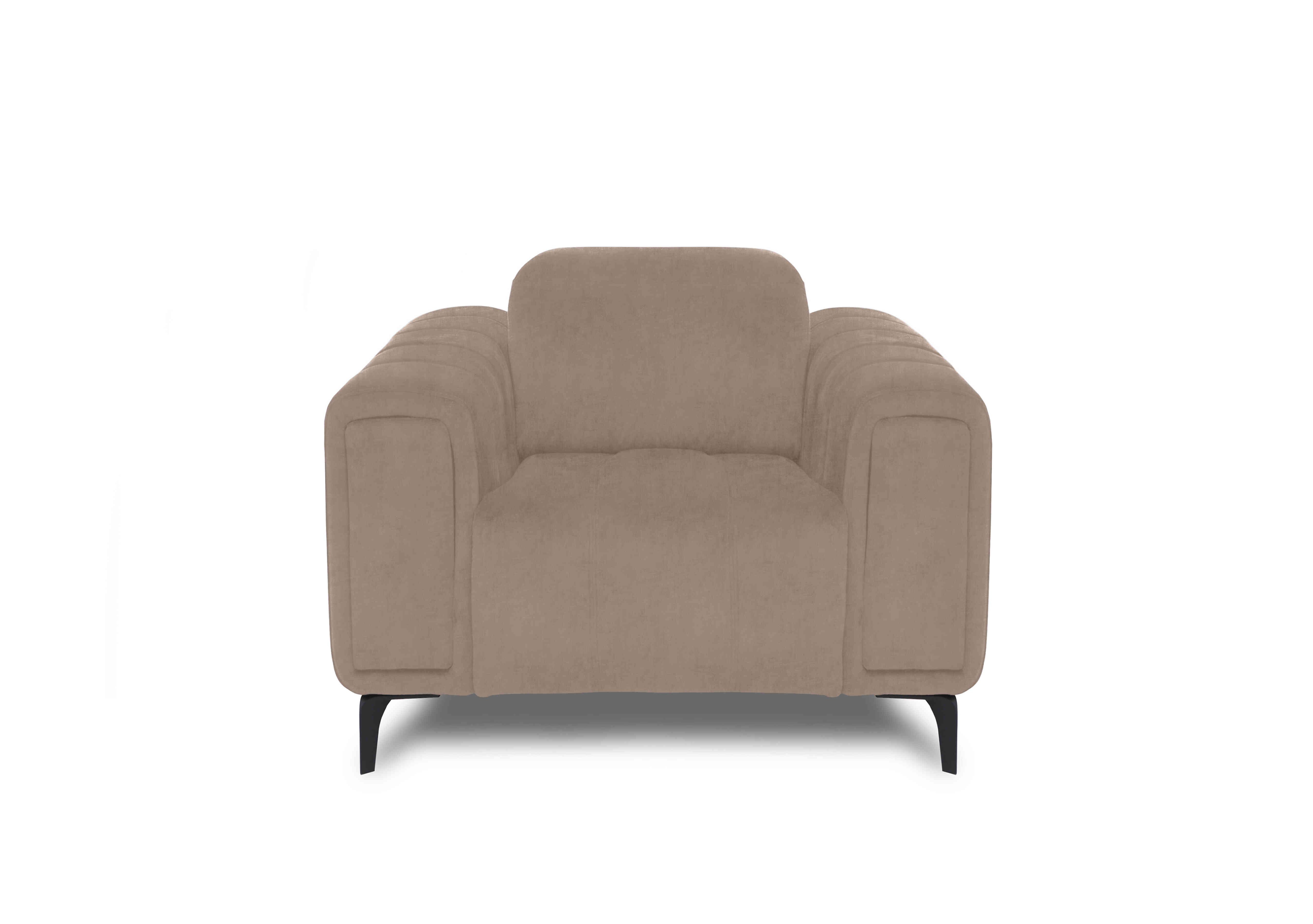 Elphaba Fabric Chair with Storage Arms in Manhattan Nutmeg 58005 on Furniture Village
