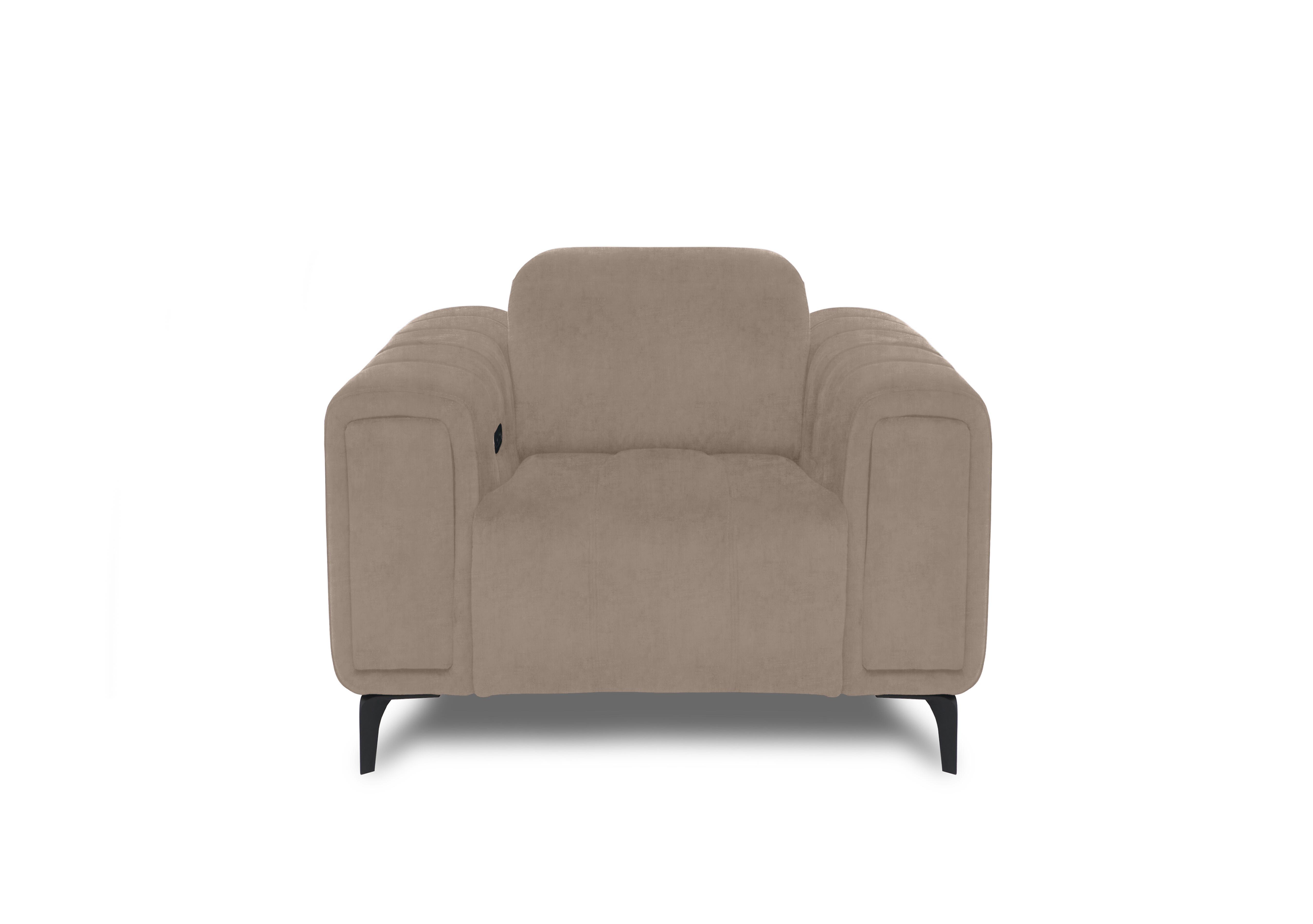 Elphaba Fabric Chair with Storage Arms in Manhattan Nutmeg 58005 on Furniture Village