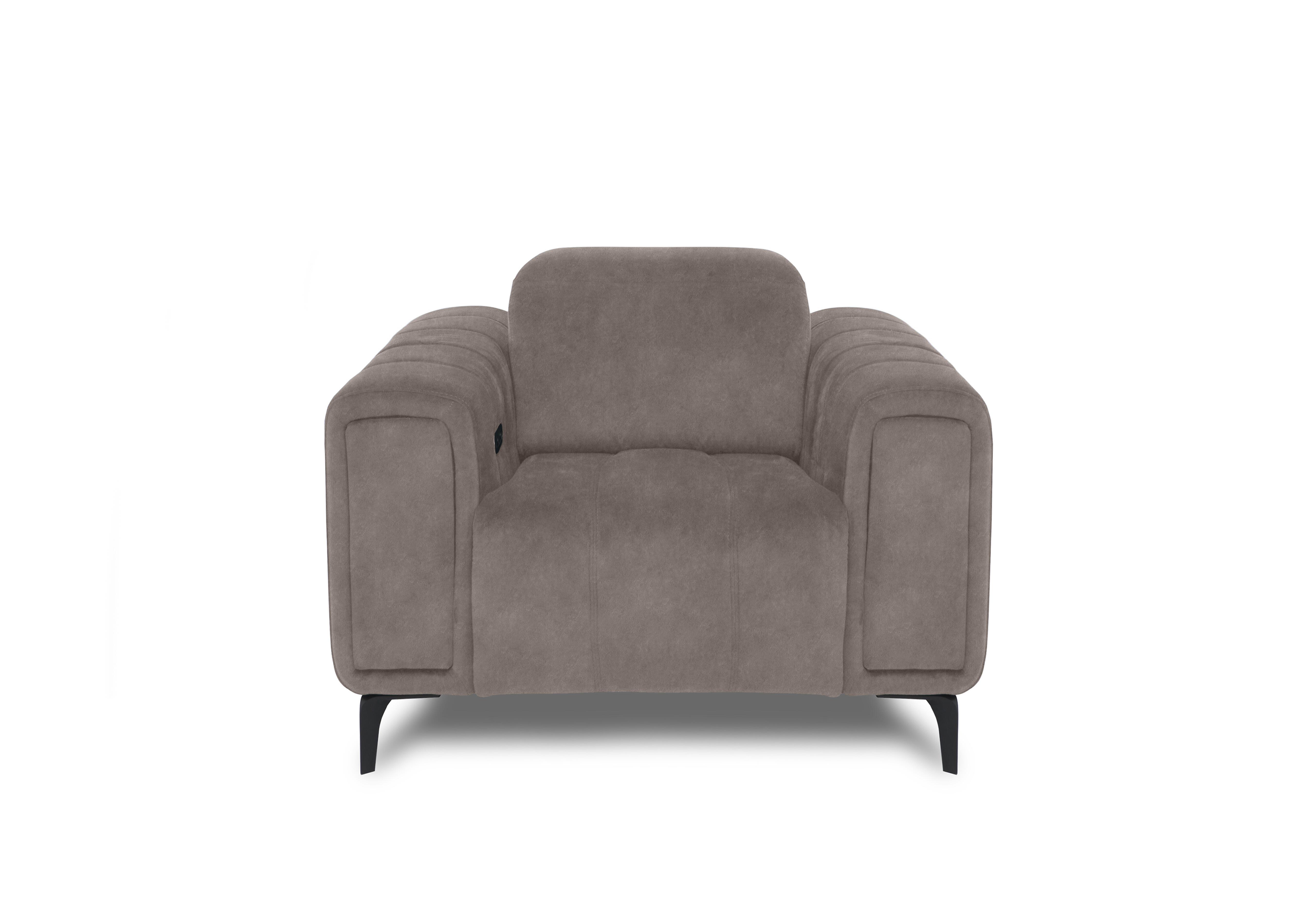Elphaba Fabric Chair with Storage Arms in Marble Charcoal Grey 18175 on Furniture Village
