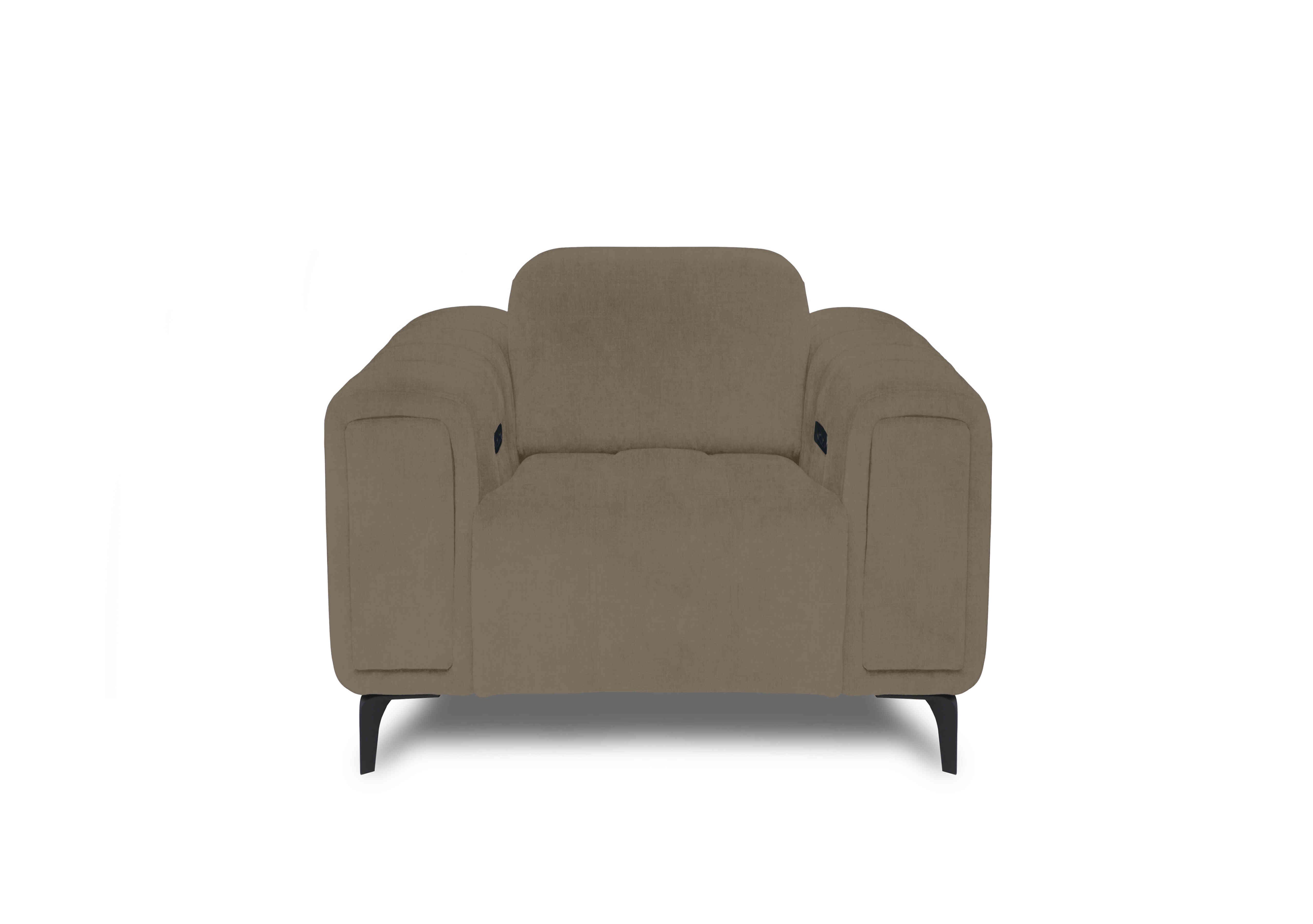 Elphaba Fabric Chair with Storage Arms in Opulence Cedar 51014 on Furniture Village