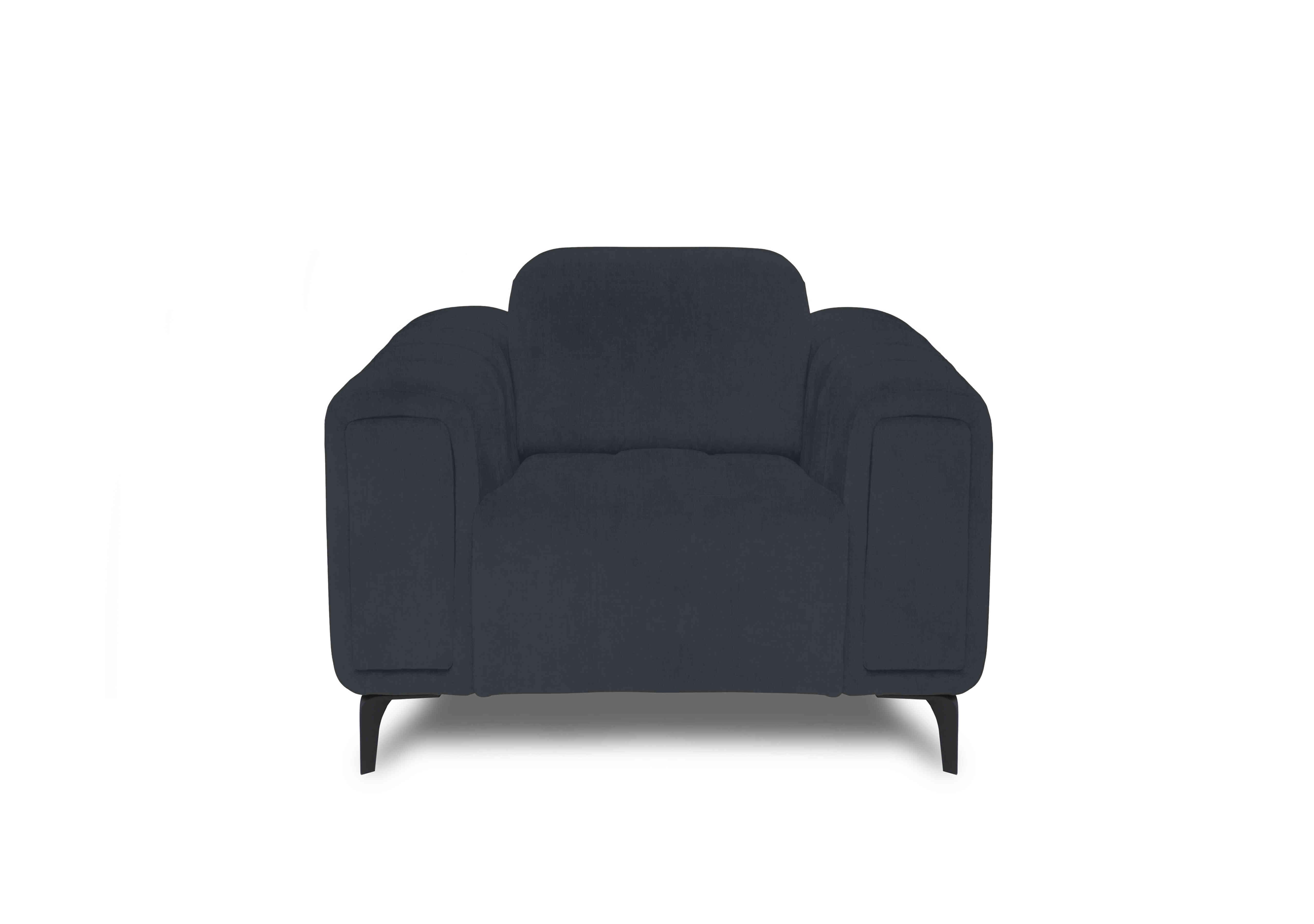 Elphaba Fabric Chair with Storage Arms in Opulence Charcoal 51002 on Furniture Village
